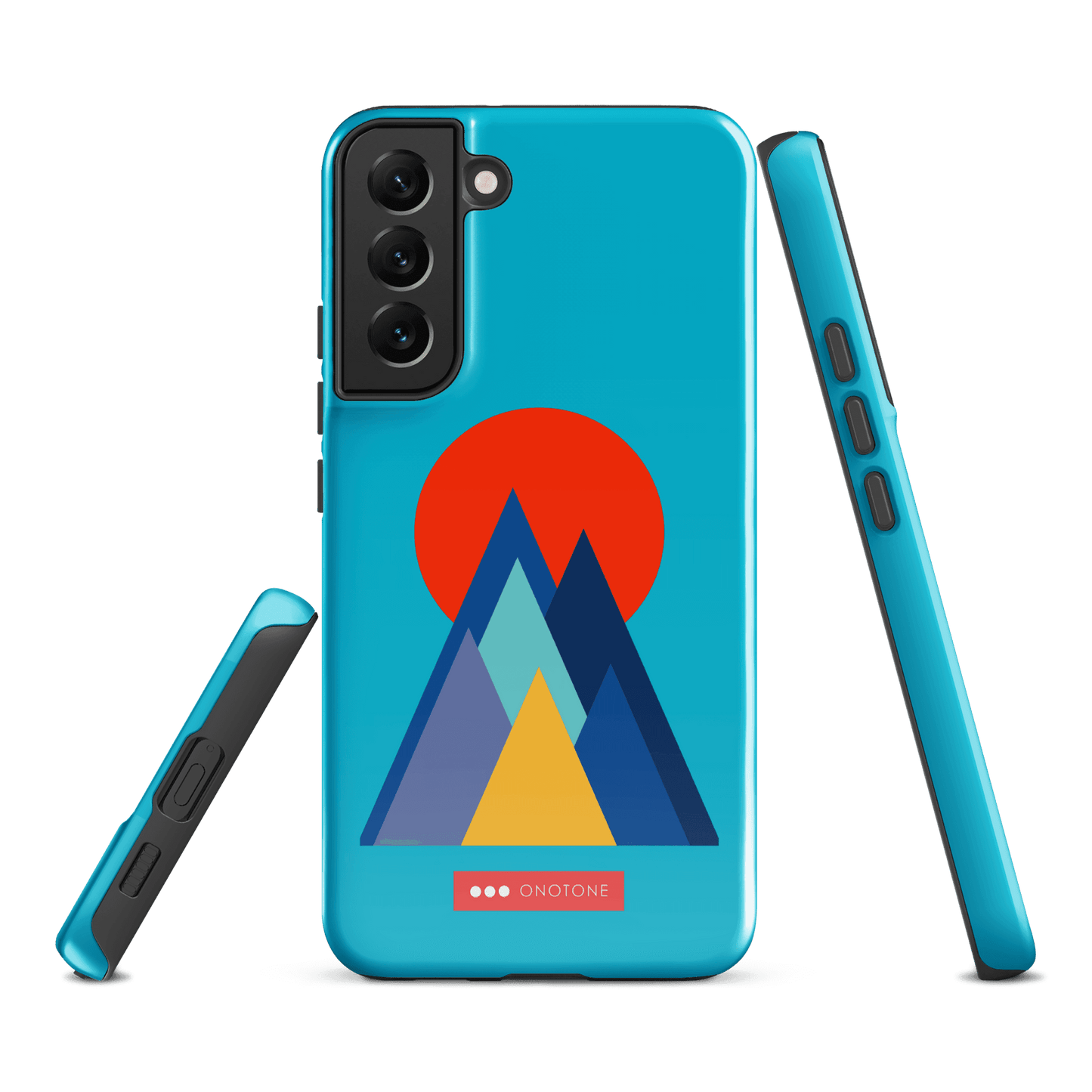 Double Layer Protection Blue Modern Samsung Galaxy Case
