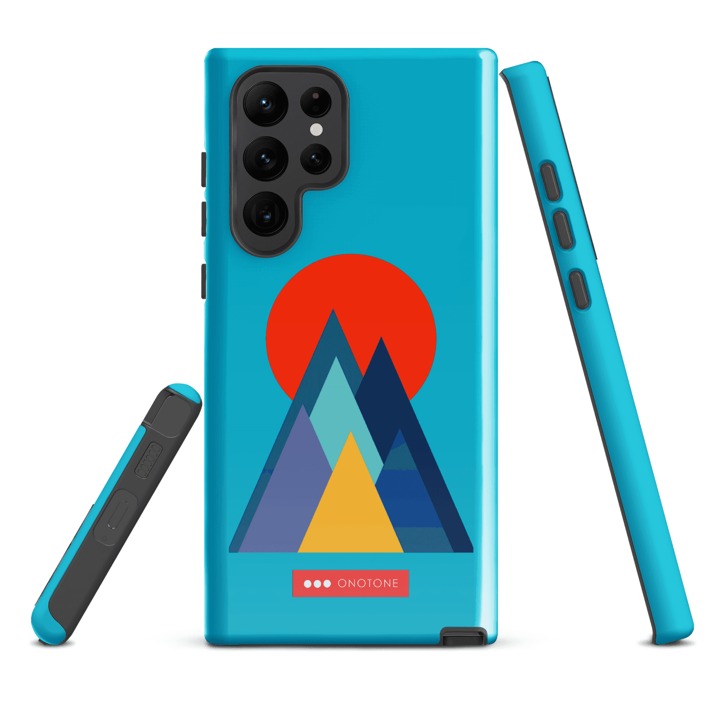Double Layer Protection Blue Modern Samsung Galaxy Case