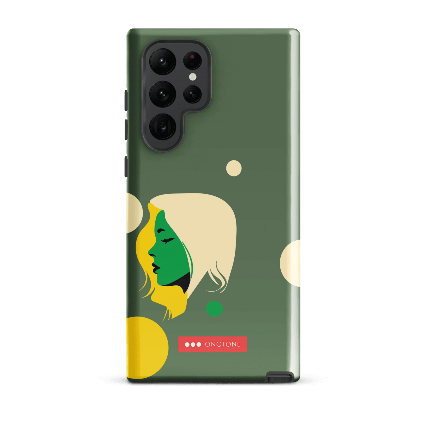 Double Layer Protection Green Modern Samsung Galaxy Case