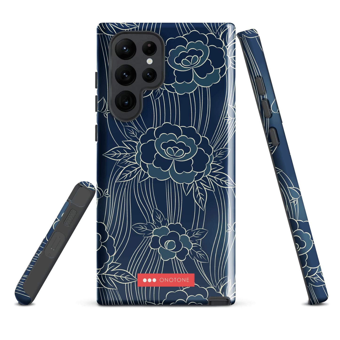 Japanese Indigo Samsung® Galaxy Phone Case Roses Pattern