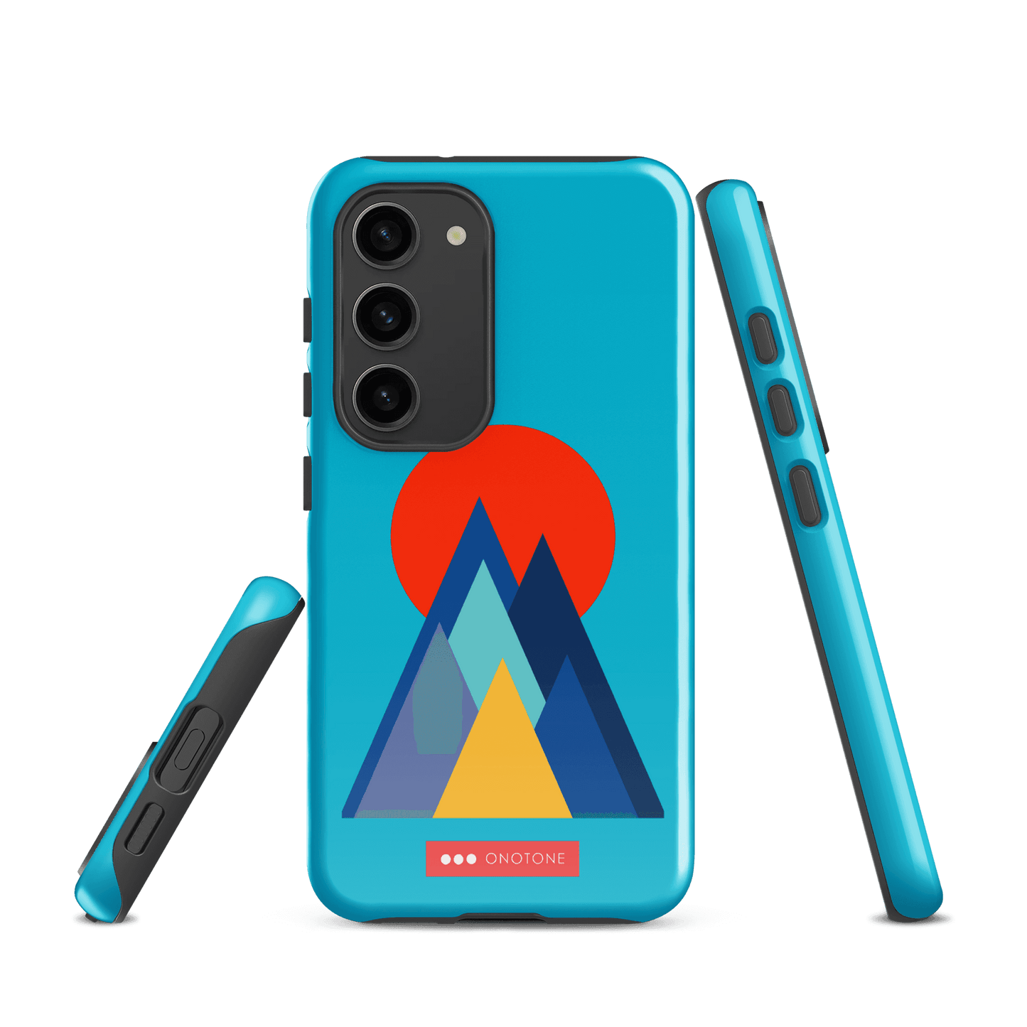 Double Layer Protection Blue Modern Samsung Galaxy Case