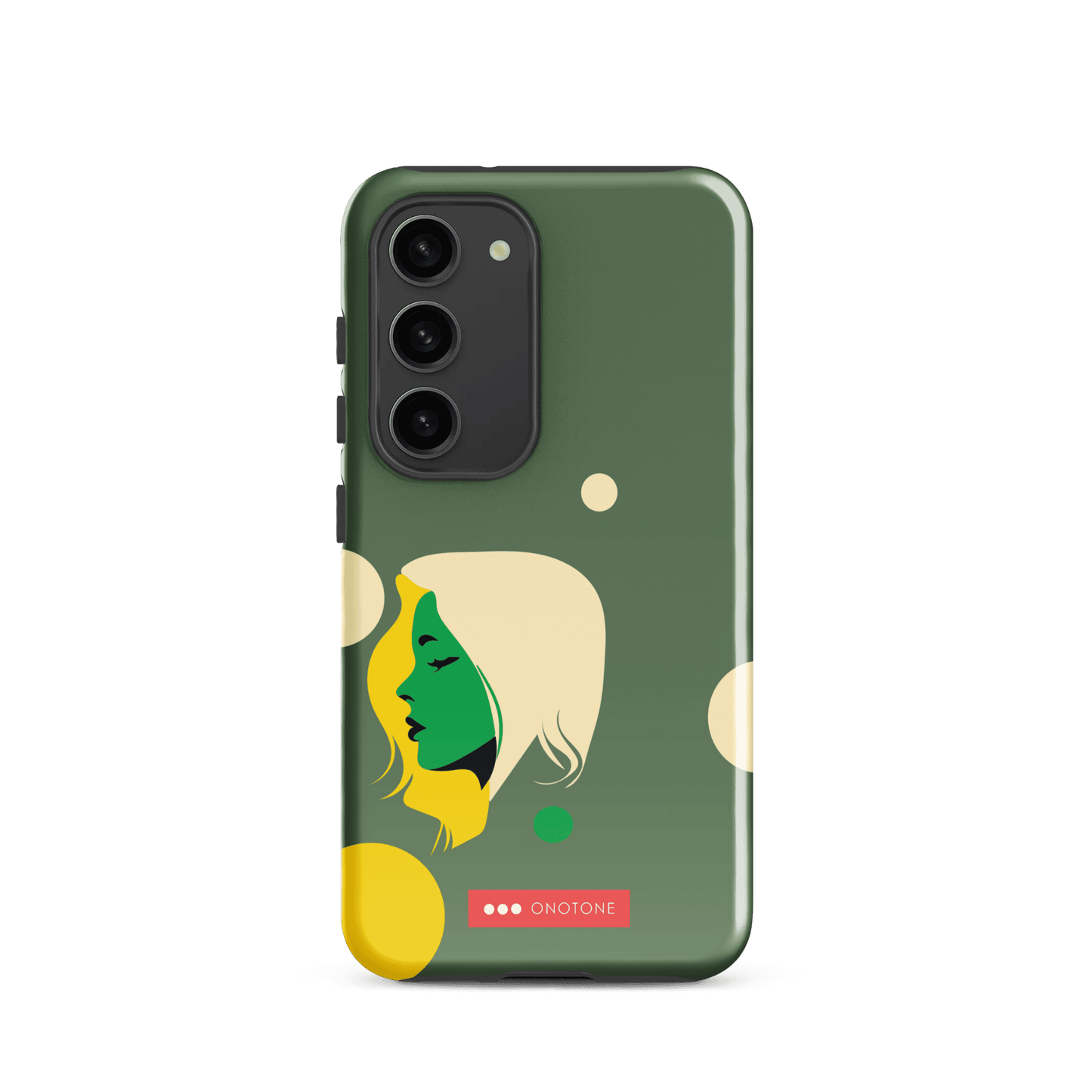 Double Layer Protection Green Modern Samsung Galaxy Case