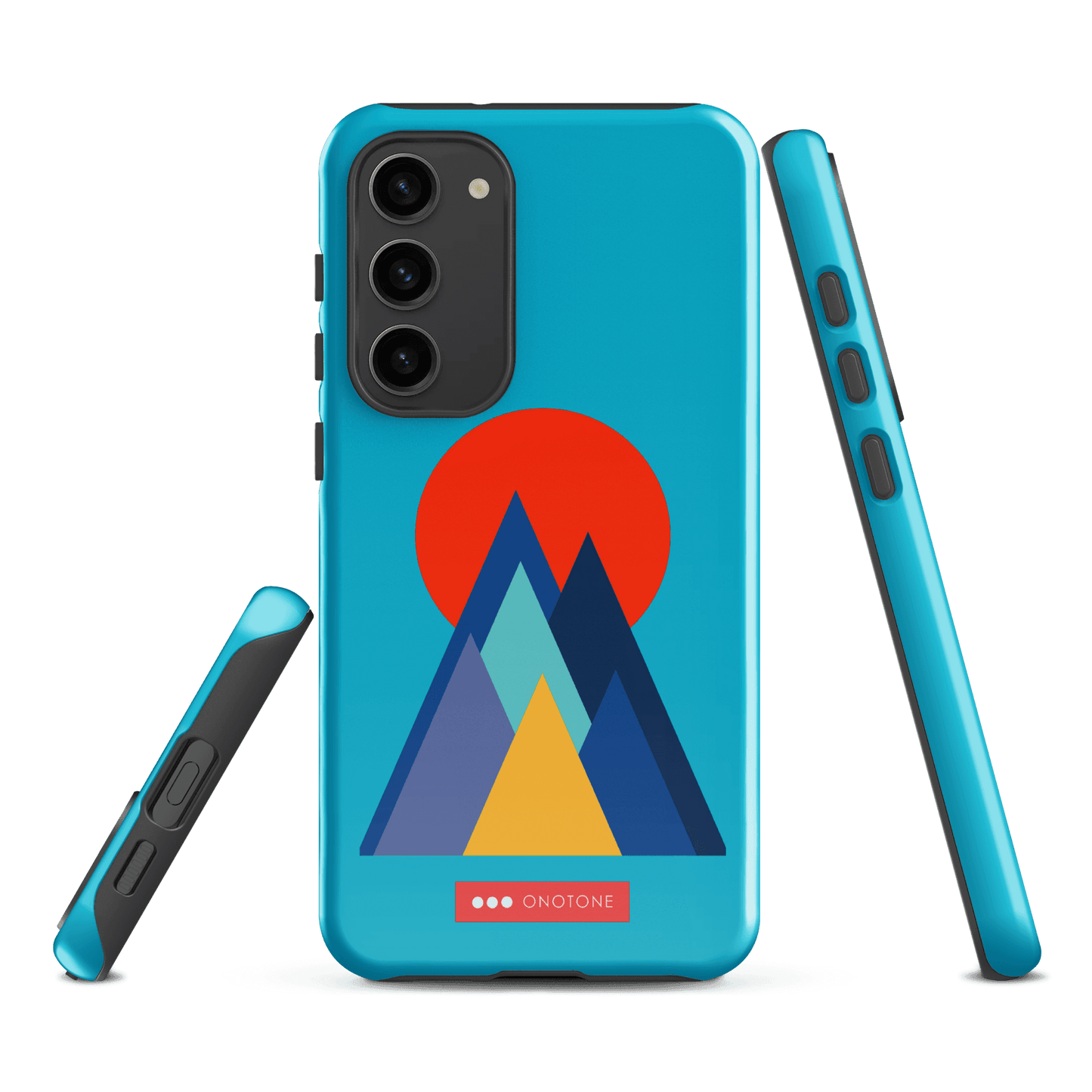 Double Layer Protection Blue Modern Samsung Galaxy Case