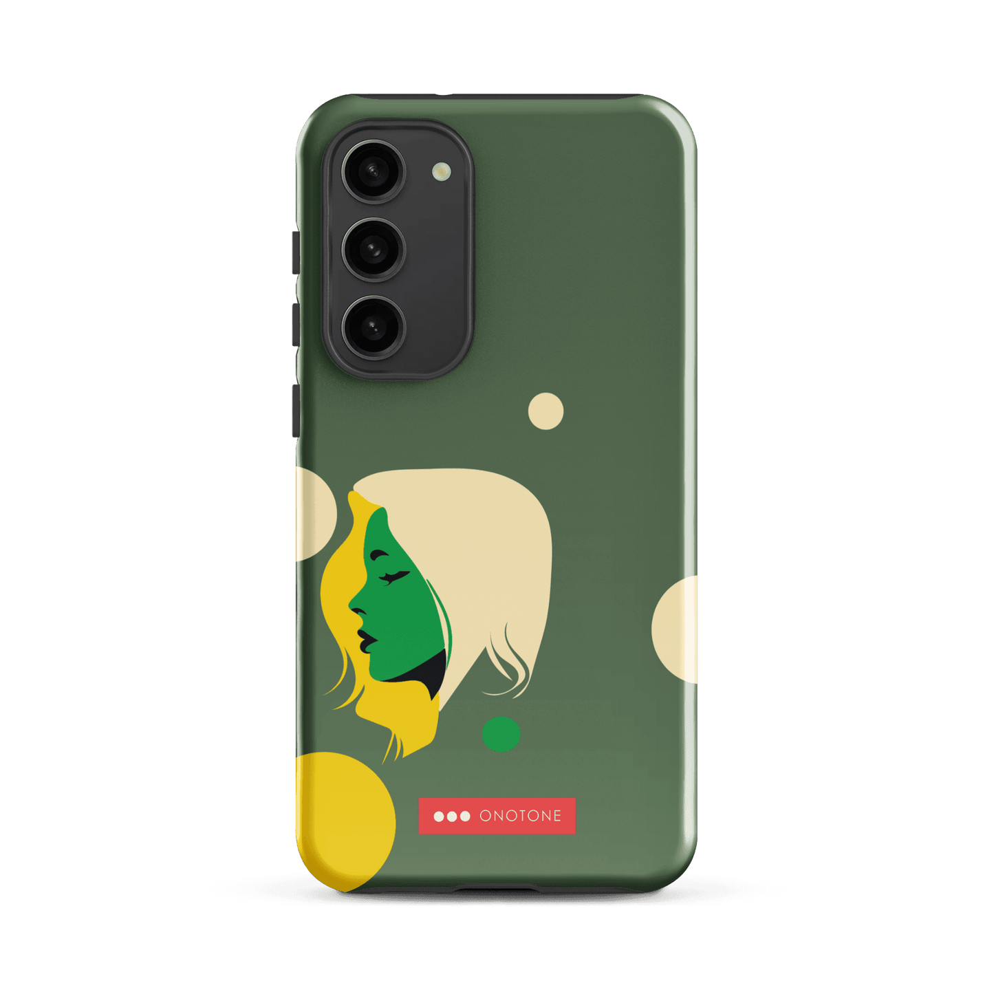 Double Layer Protection Green Modern Samsung Galaxy Case