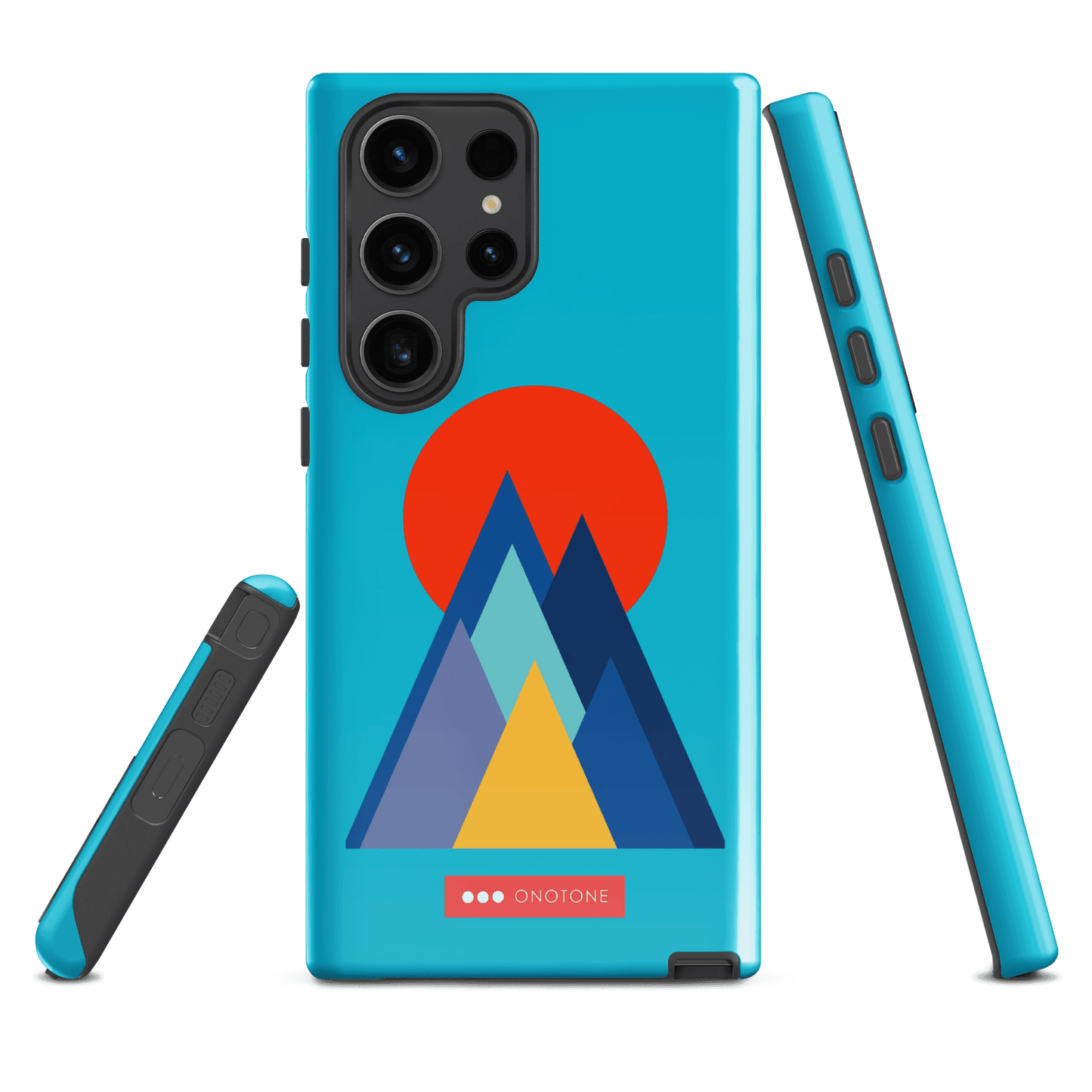 Double Layer Protection Blue Modern Samsung Galaxy Case