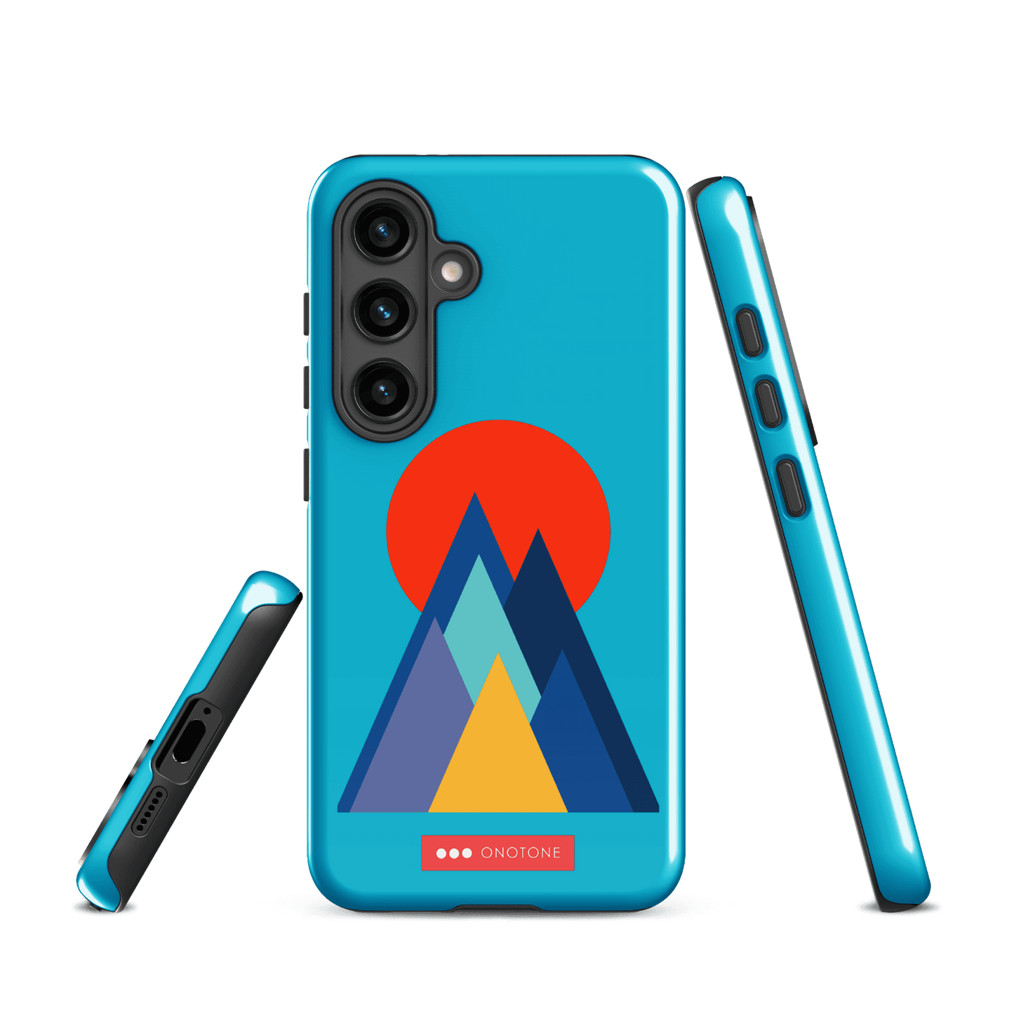 Double Layer Protection Blue Modern Samsung Galaxy Case
