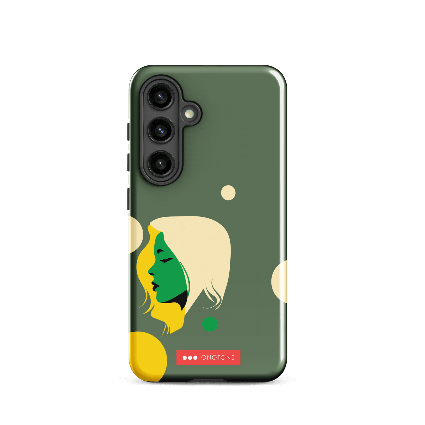 Double Layer Protection Green Modern Samsung Galaxy Case