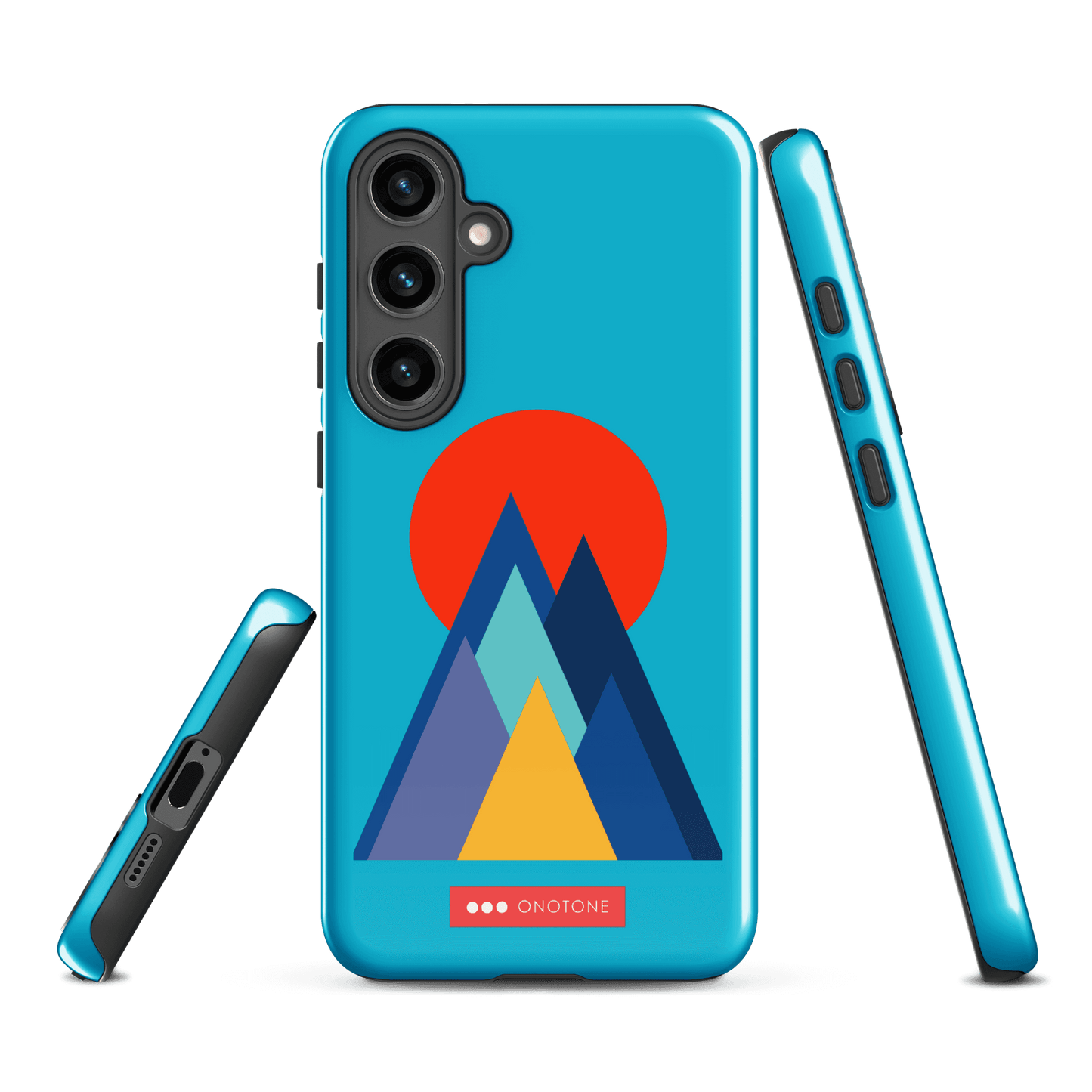 Double Layer Protection Blue Modern Samsung Galaxy Case