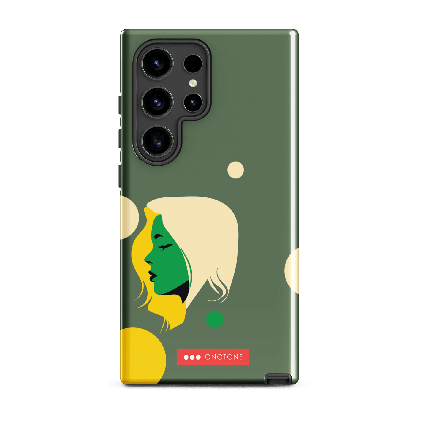 Double Layer Protection Green Modern Samsung Galaxy Case