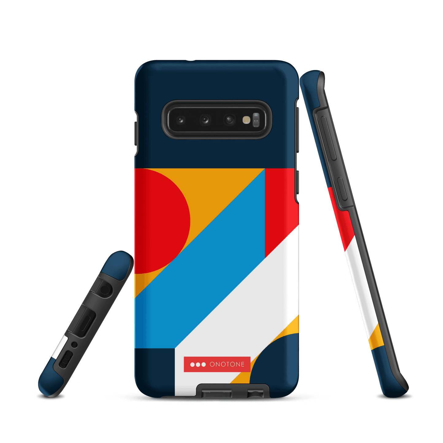 Double Layer Protection Blue Modern Art Samsung Galaxy Case