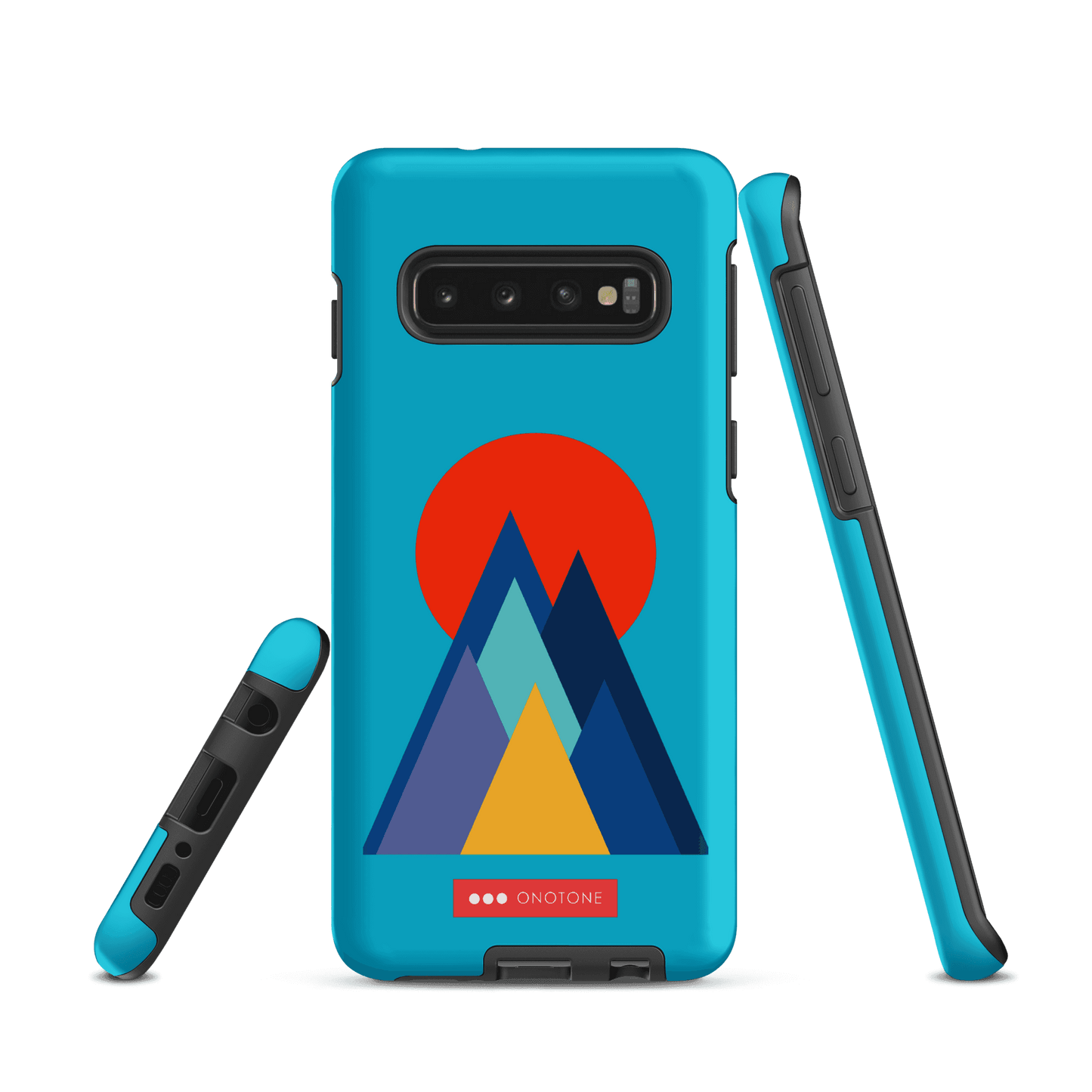 Double Layer Protection Blue Modern Samsung Galaxy Case