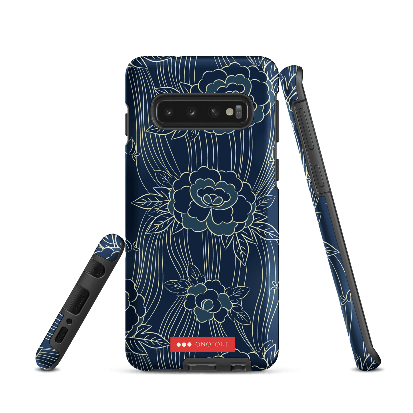 Japanese Indigo Samsung® Galaxy Phone Case Roses Pattern