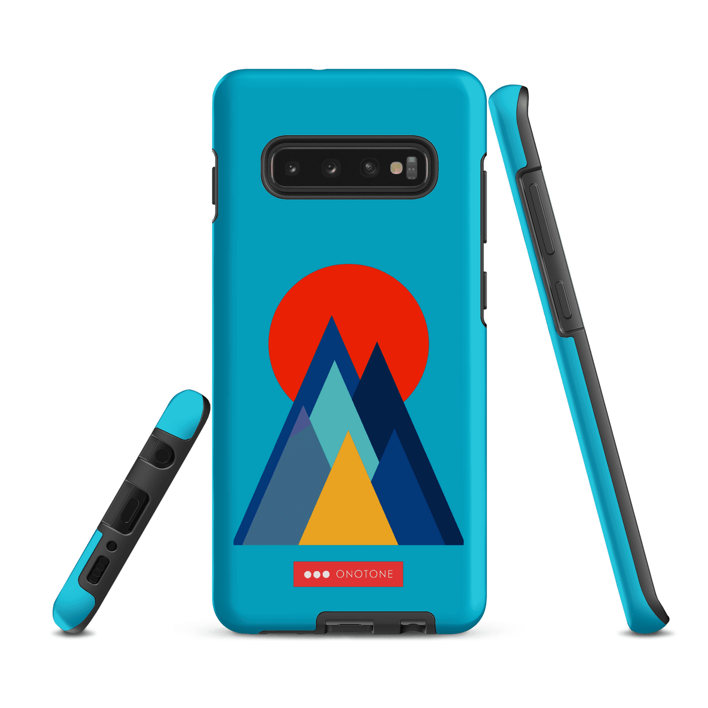 Double Layer Protection Blue Modern Samsung Galaxy Case