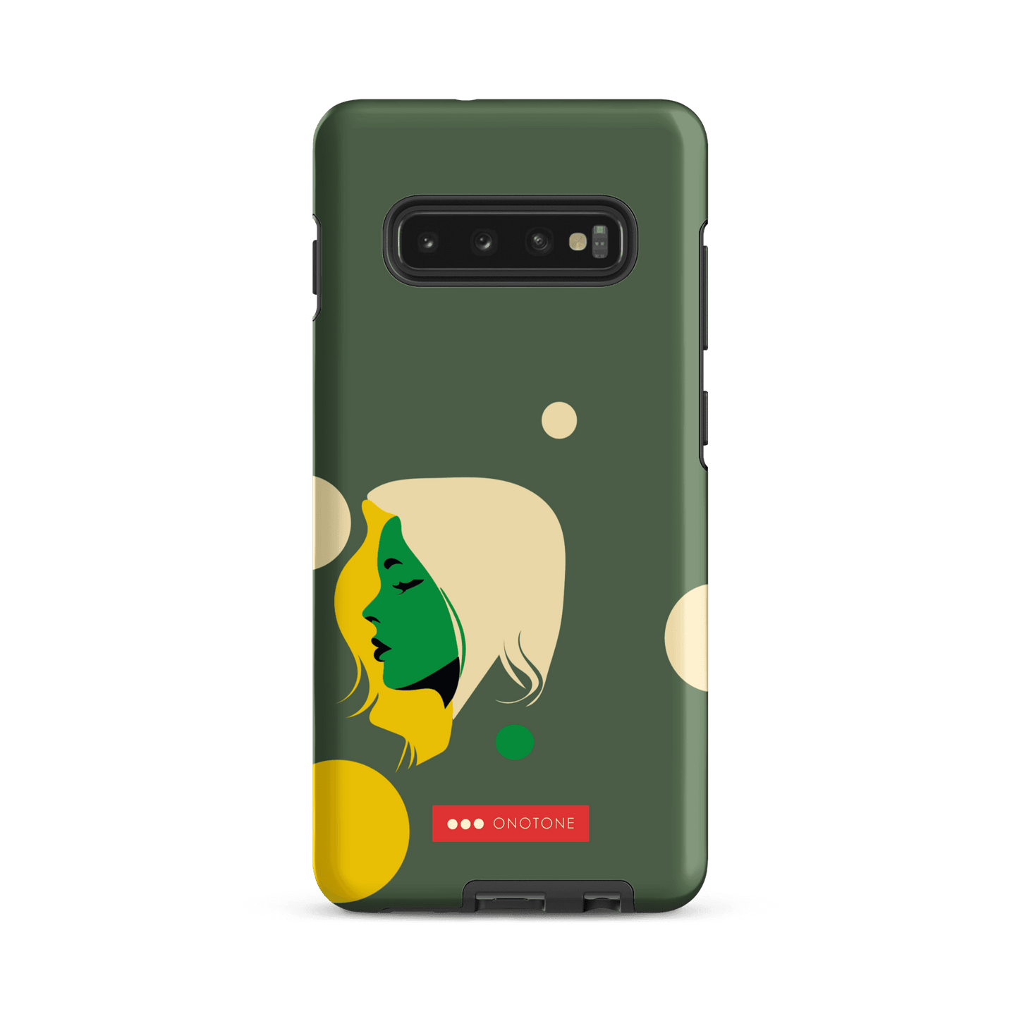 Double Layer Protection Green Modern Samsung Galaxy Case