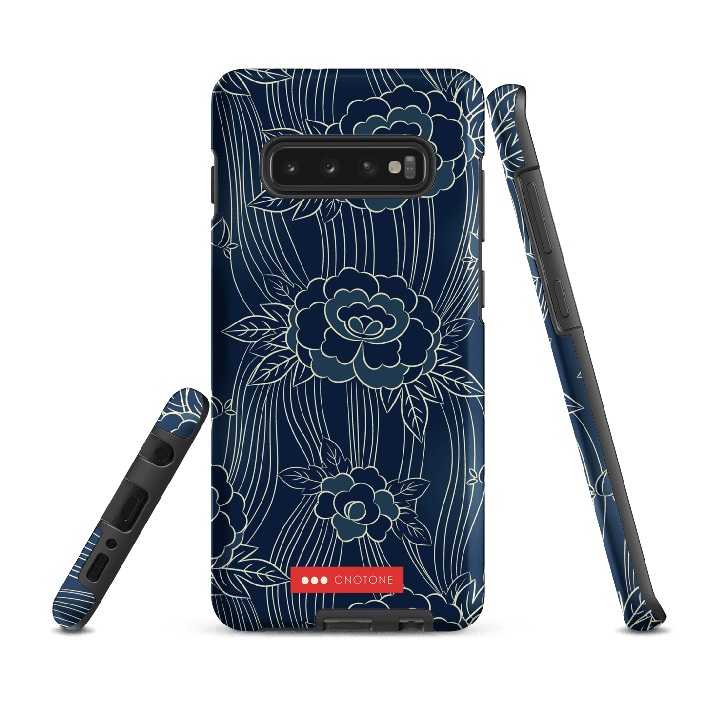 Japanese Indigo Samsung® Galaxy Phone Case Roses Pattern