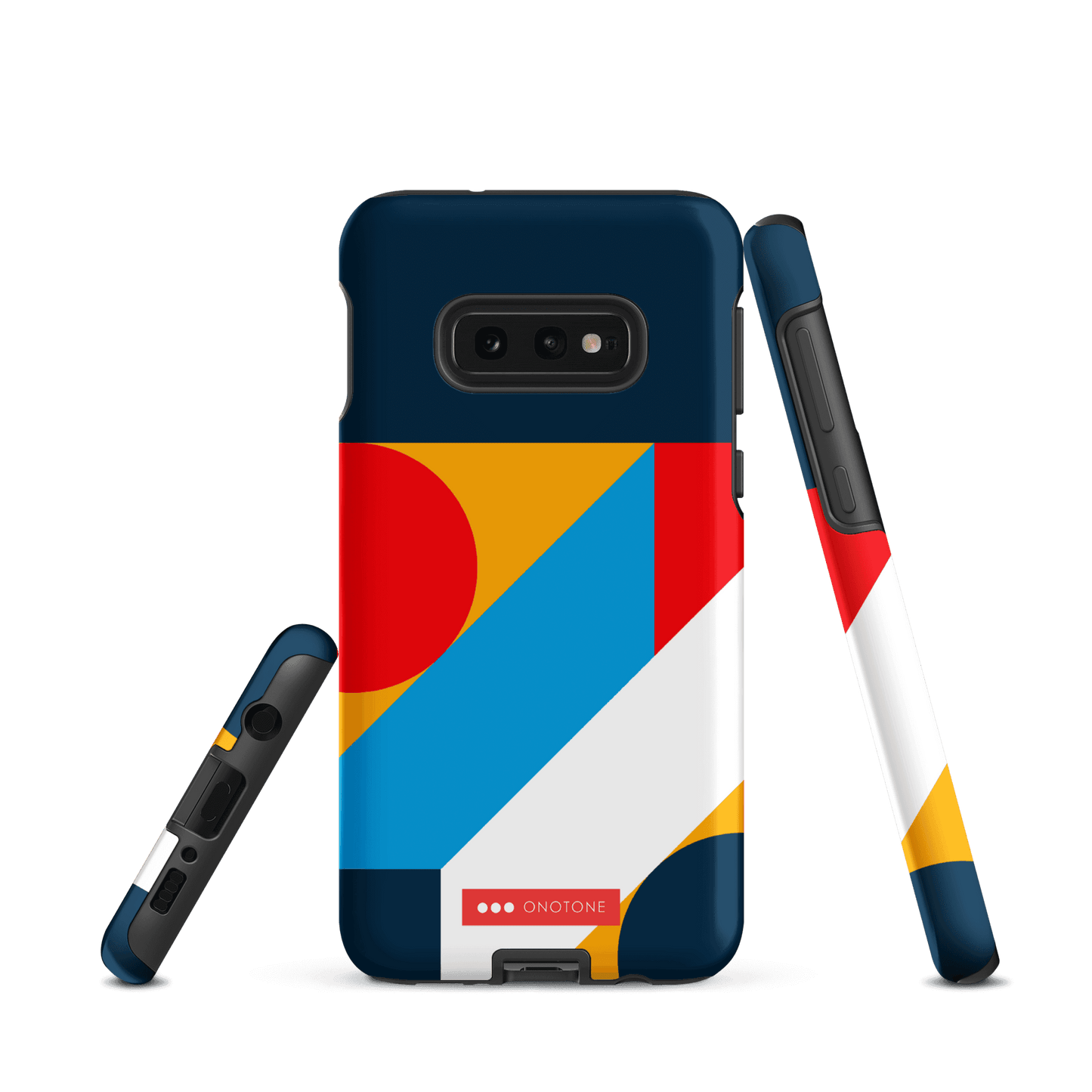 Double Layer Protection Blue Modern Art Samsung Galaxy Case