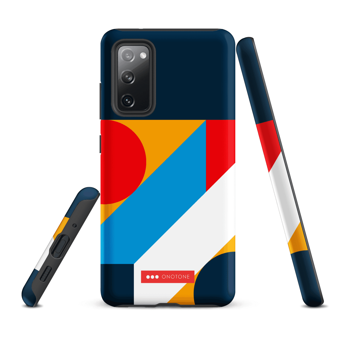 Double Layer Protection Blue Modern Art Samsung Galaxy Case