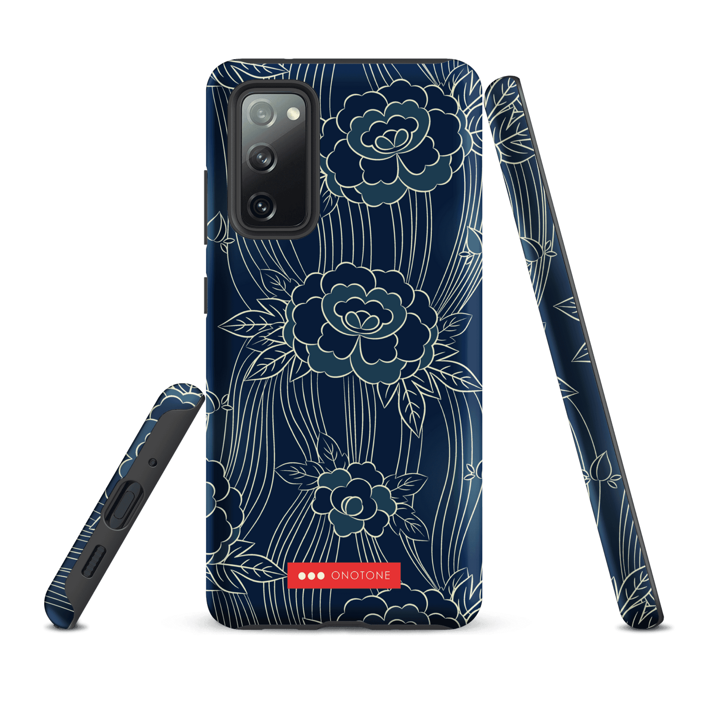 Japanese Indigo Samsung® Galaxy Phone Case Roses Pattern