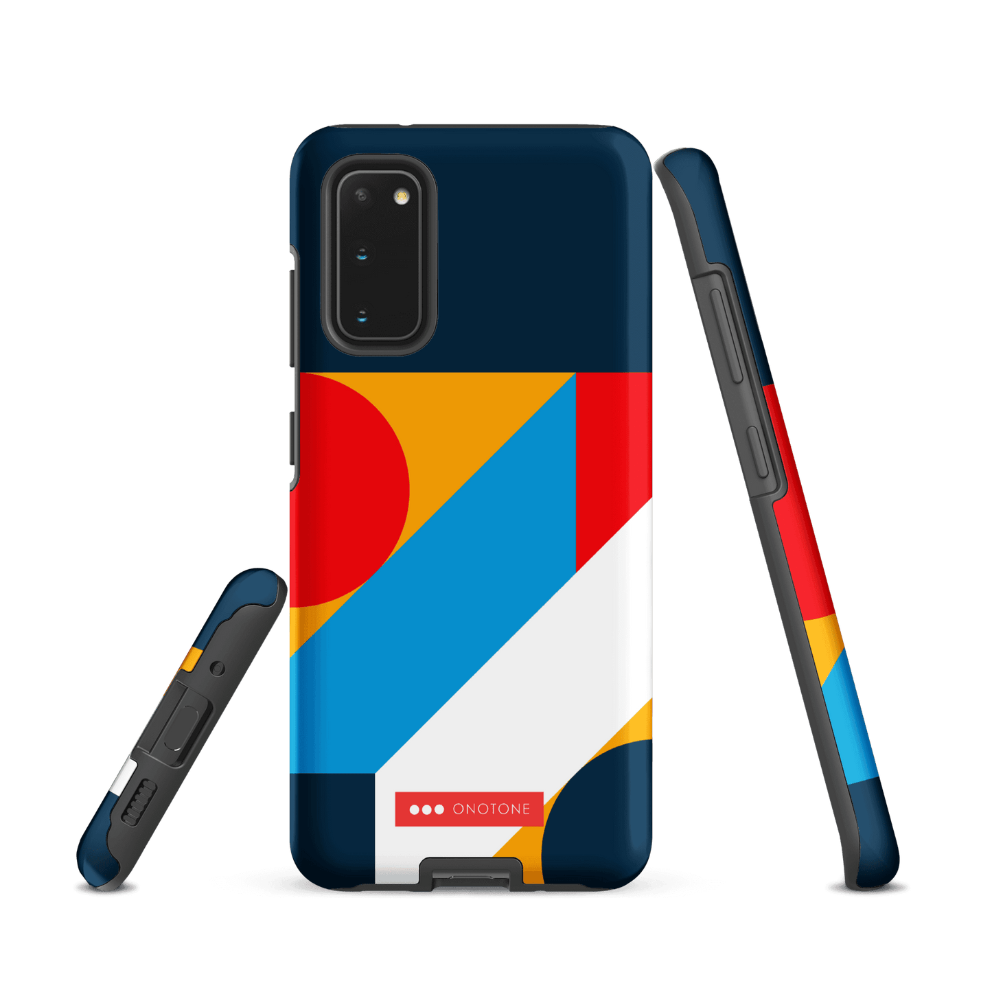 Double Layer Protection Blue Modern Art Samsung Galaxy Case