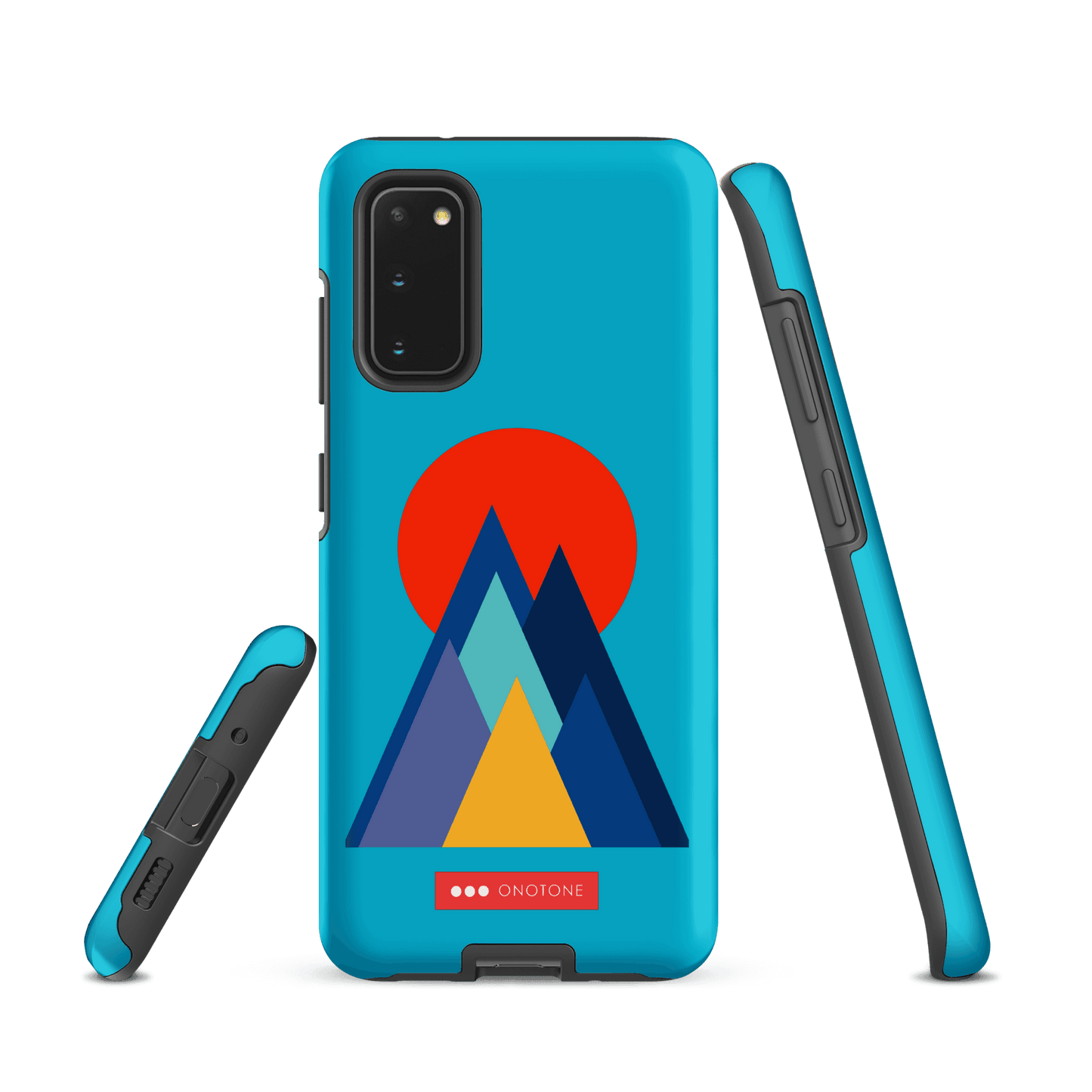 Double Layer Protection Blue Modern Samsung Galaxy Case