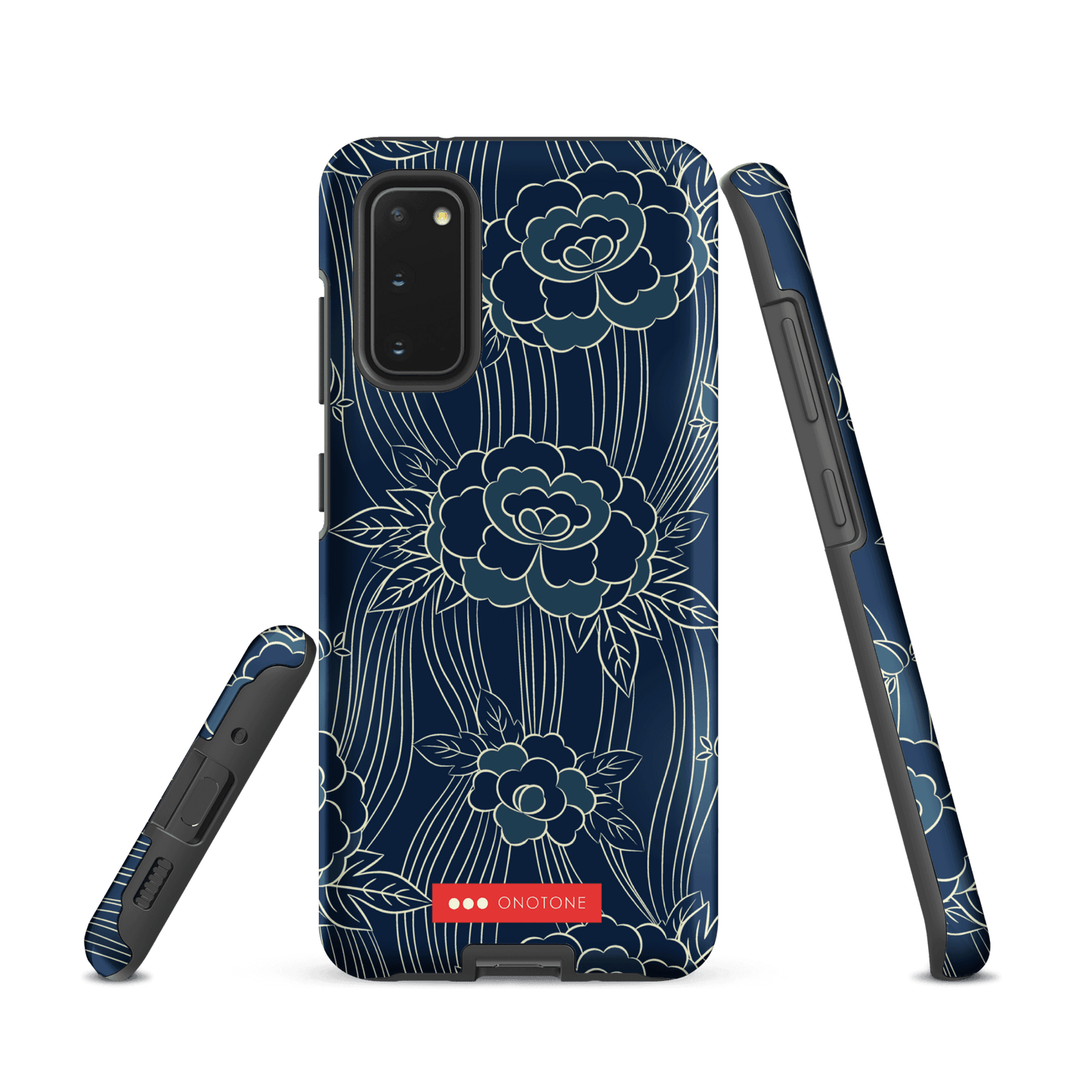 Japanese Indigo Samsung® Galaxy Phone Case Roses Pattern