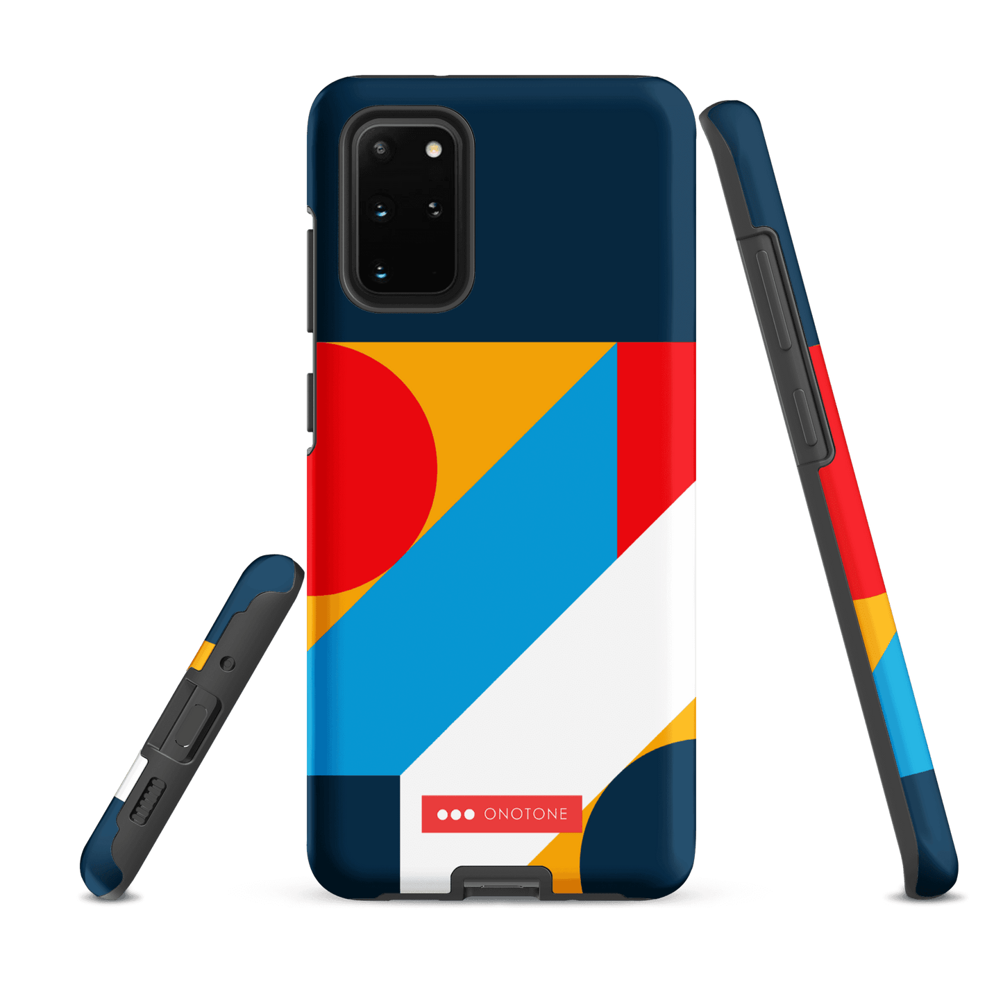 Double Layer Protection Blue Modern Art Samsung Galaxy Case