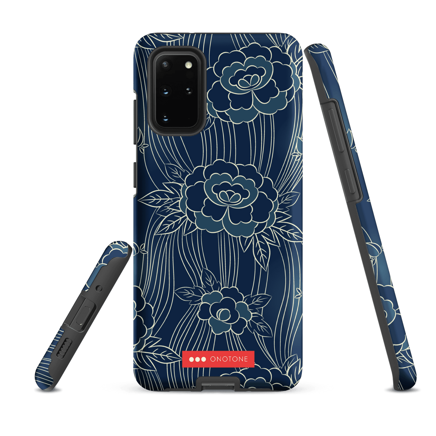 Japanese Indigo Samsung® Galaxy Phone Case Roses Pattern