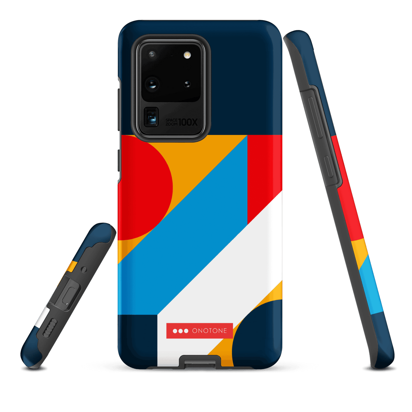 Double Layer Protection Blue Modern Art Samsung Galaxy Case