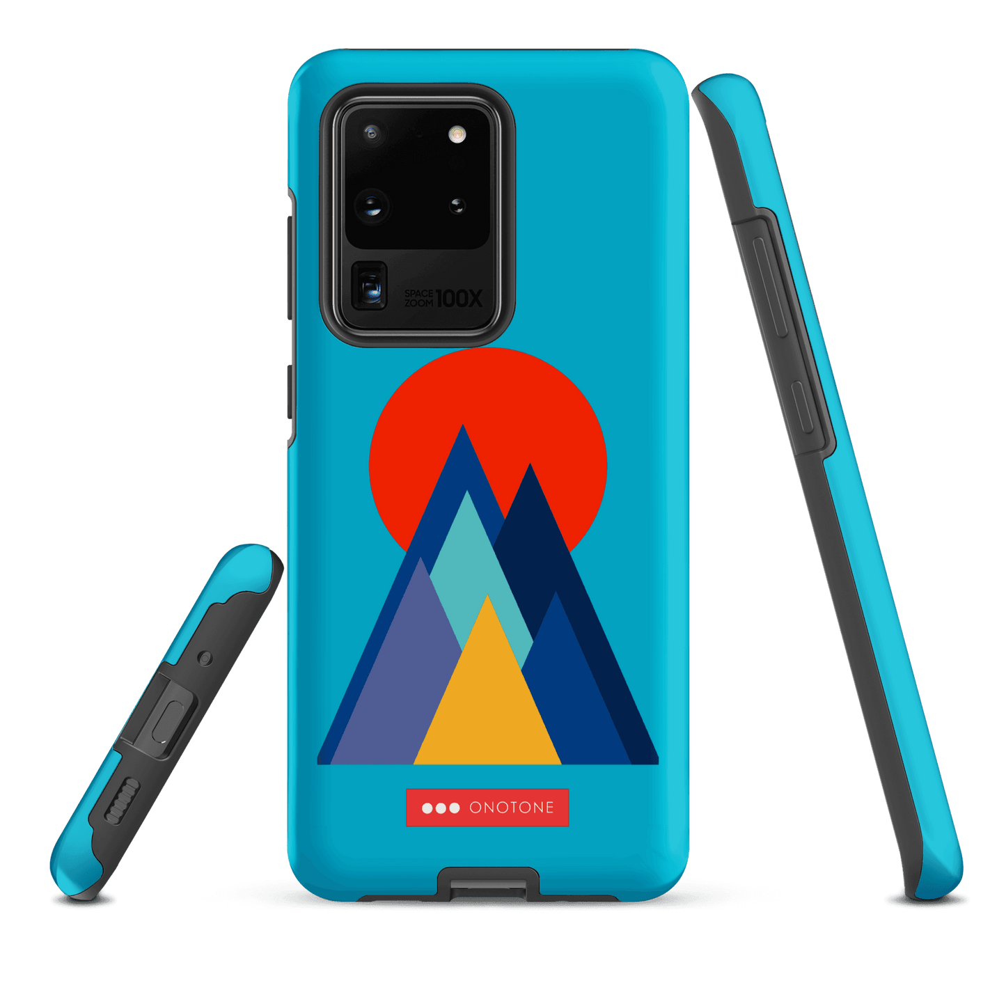 Double Layer Protection Blue Modern Samsung Galaxy Case