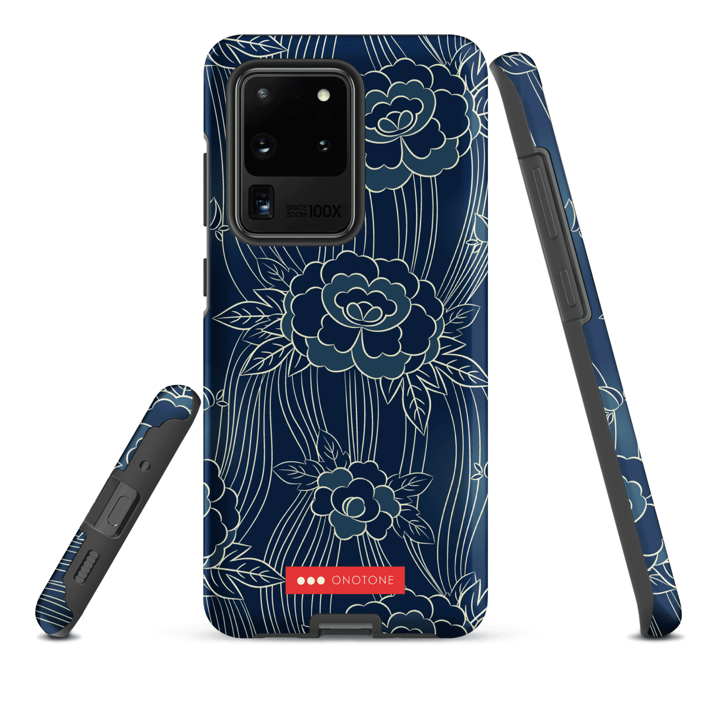 Japanese Indigo Samsung® Galaxy Phone Case Roses Pattern