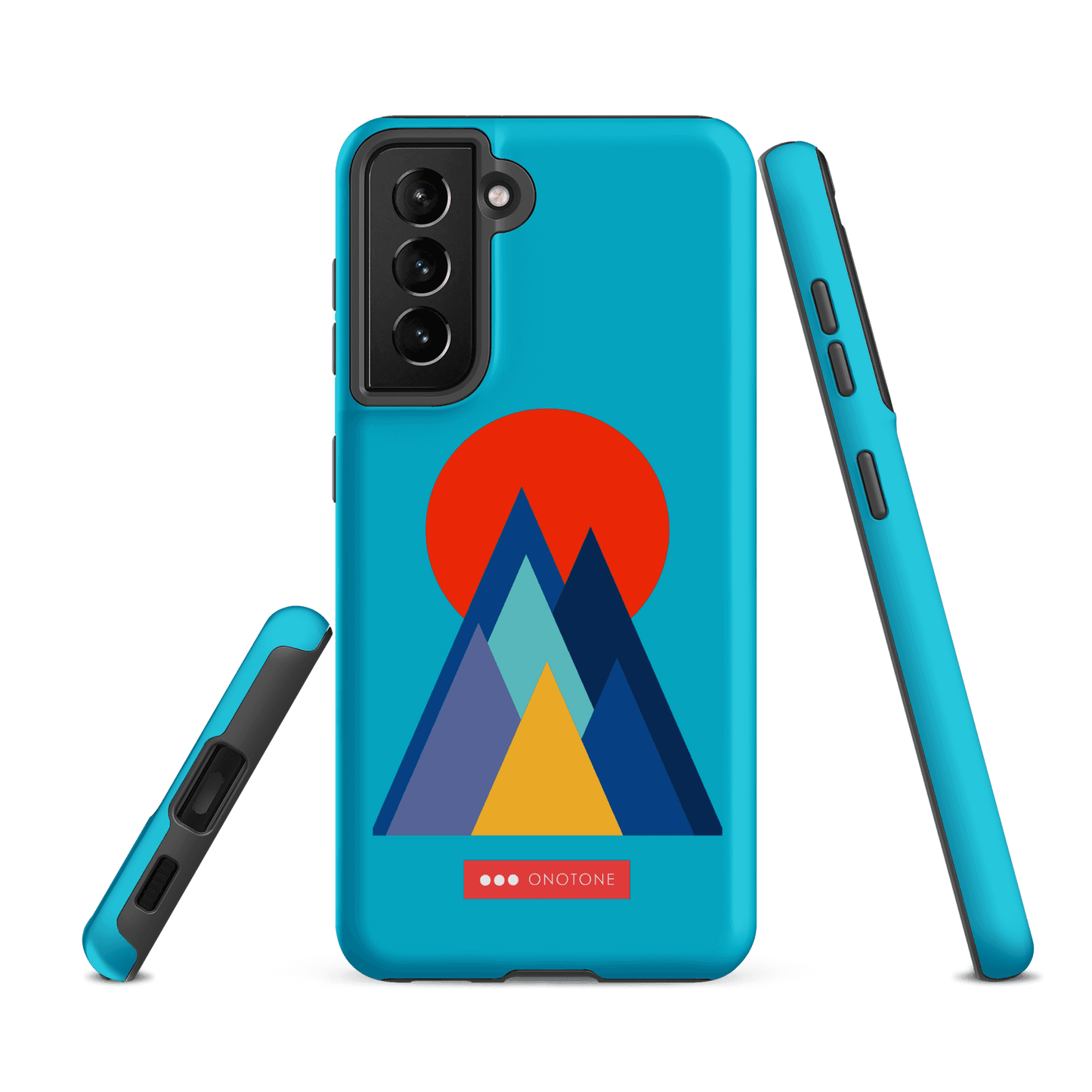 Double Layer Protection Blue Modern Samsung Galaxy Case