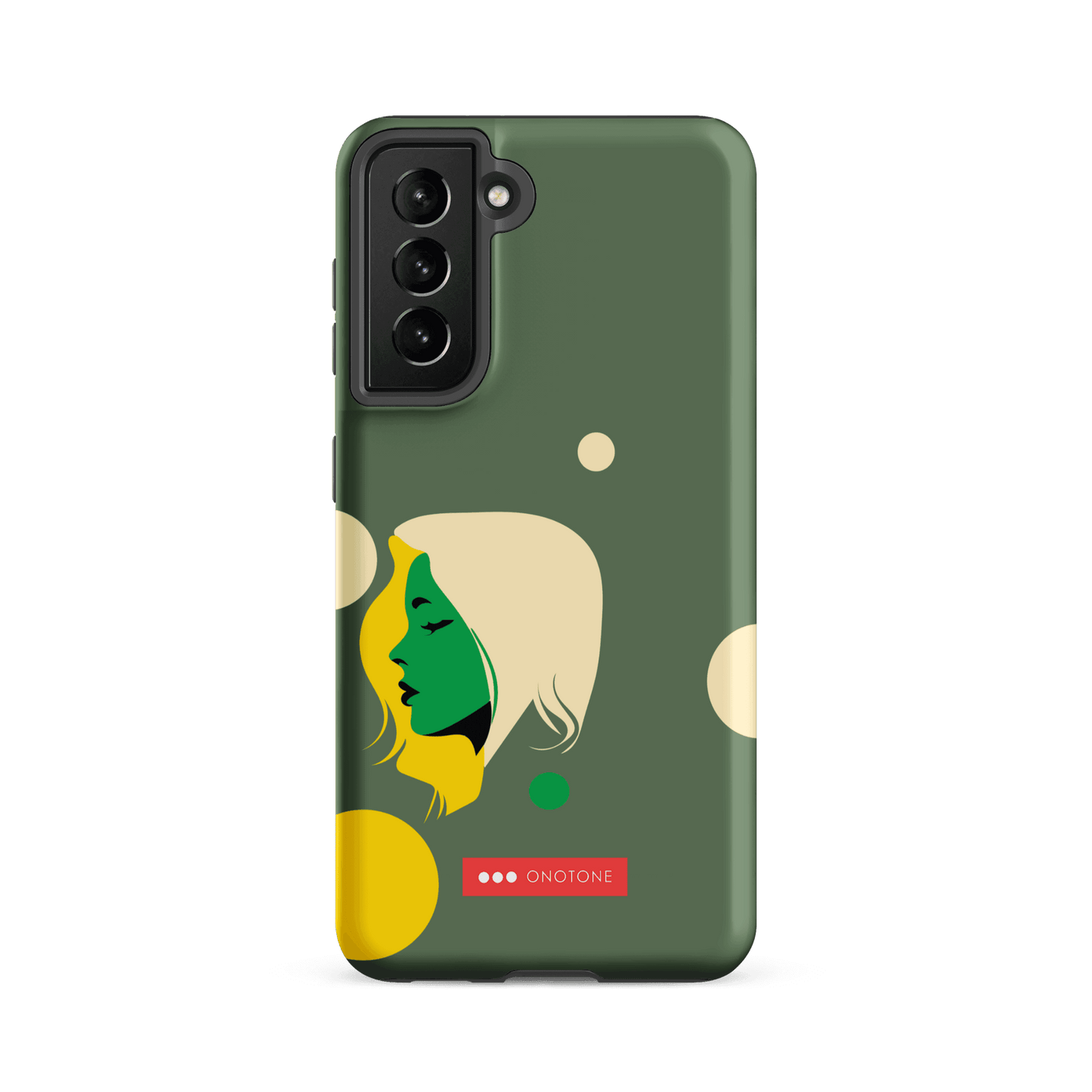 Double Layer Protection Green Modern Samsung Galaxy Case