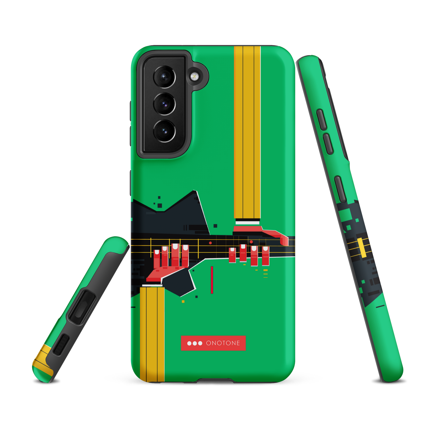 Double Layer Protection Green Modern Samsung Galaxy Case