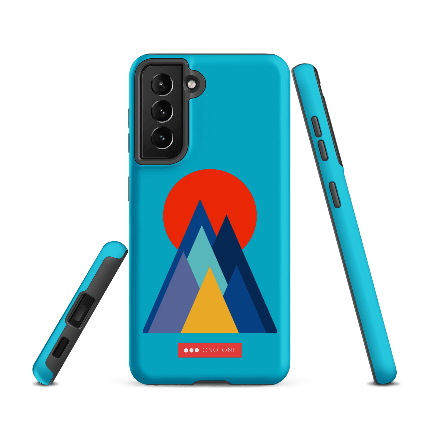 Double Layer Protection Blue Modern Samsung Galaxy Case