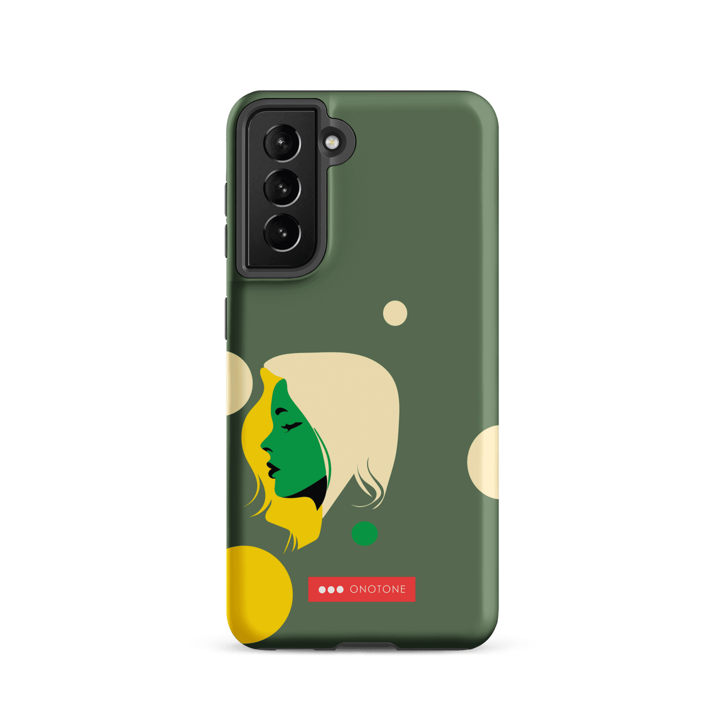 Double Layer Protection Green Modern Samsung Galaxy Case