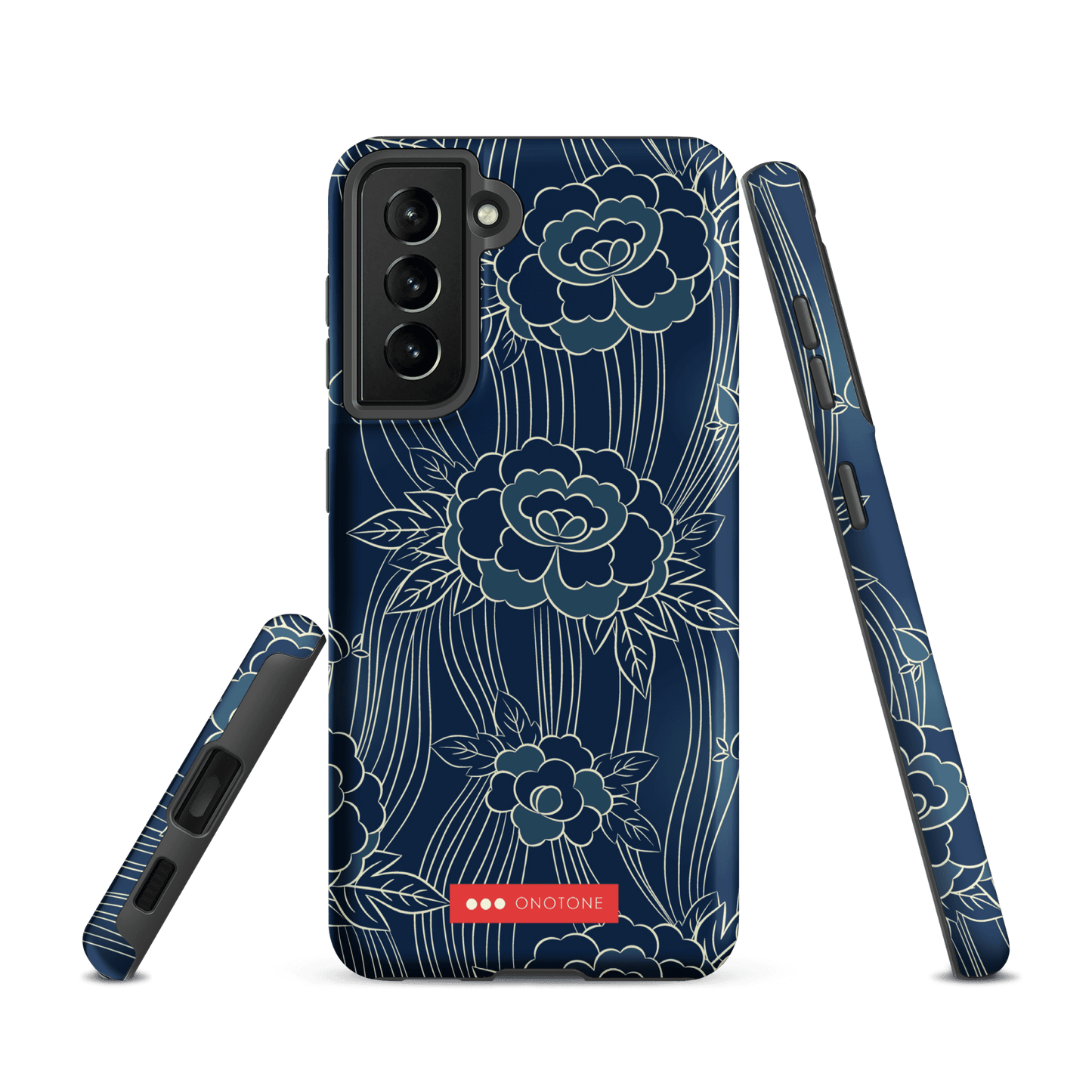 Japanese Indigo Samsung® Galaxy Phone Case Roses Pattern