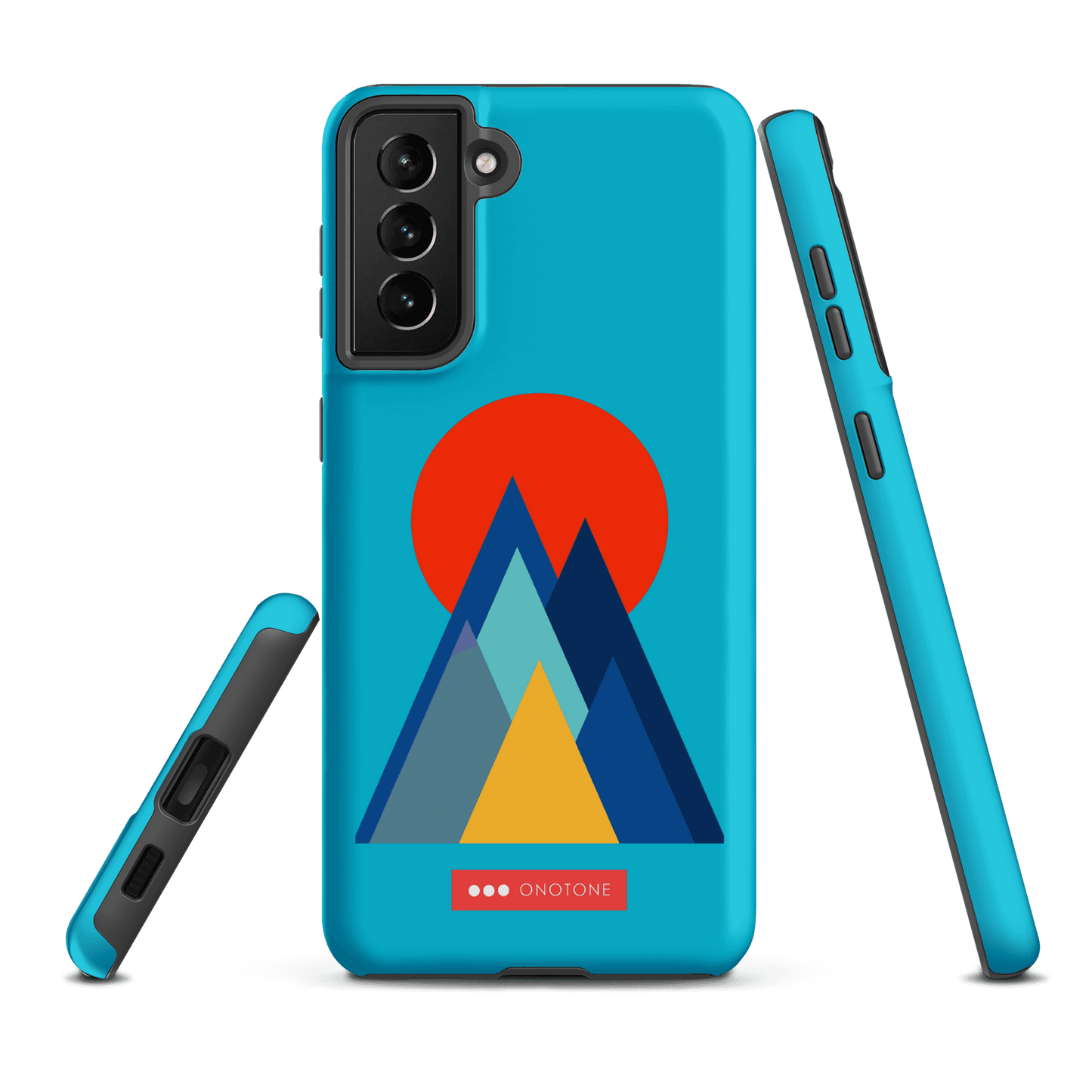 Double Layer Protection Blue Modern Samsung Galaxy Case