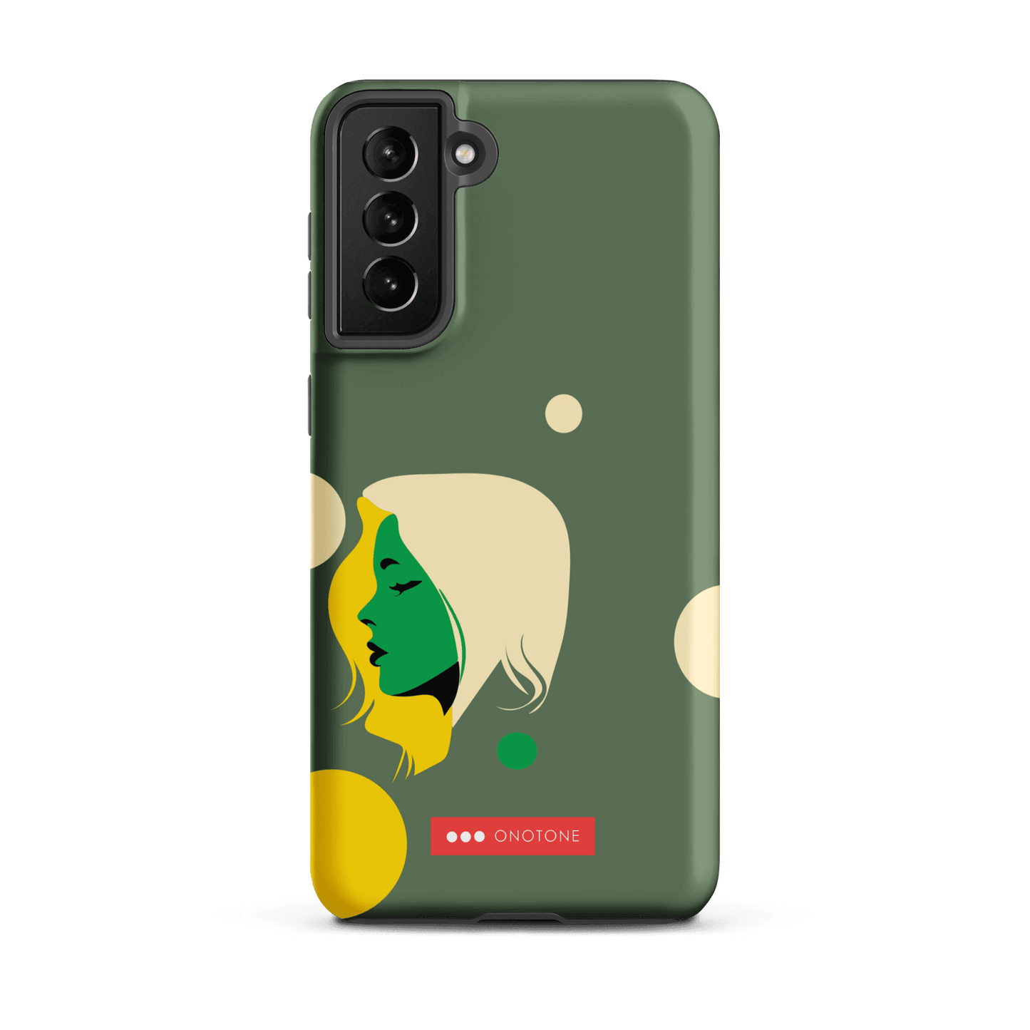 Double Layer Protection Green Modern Samsung Galaxy Case