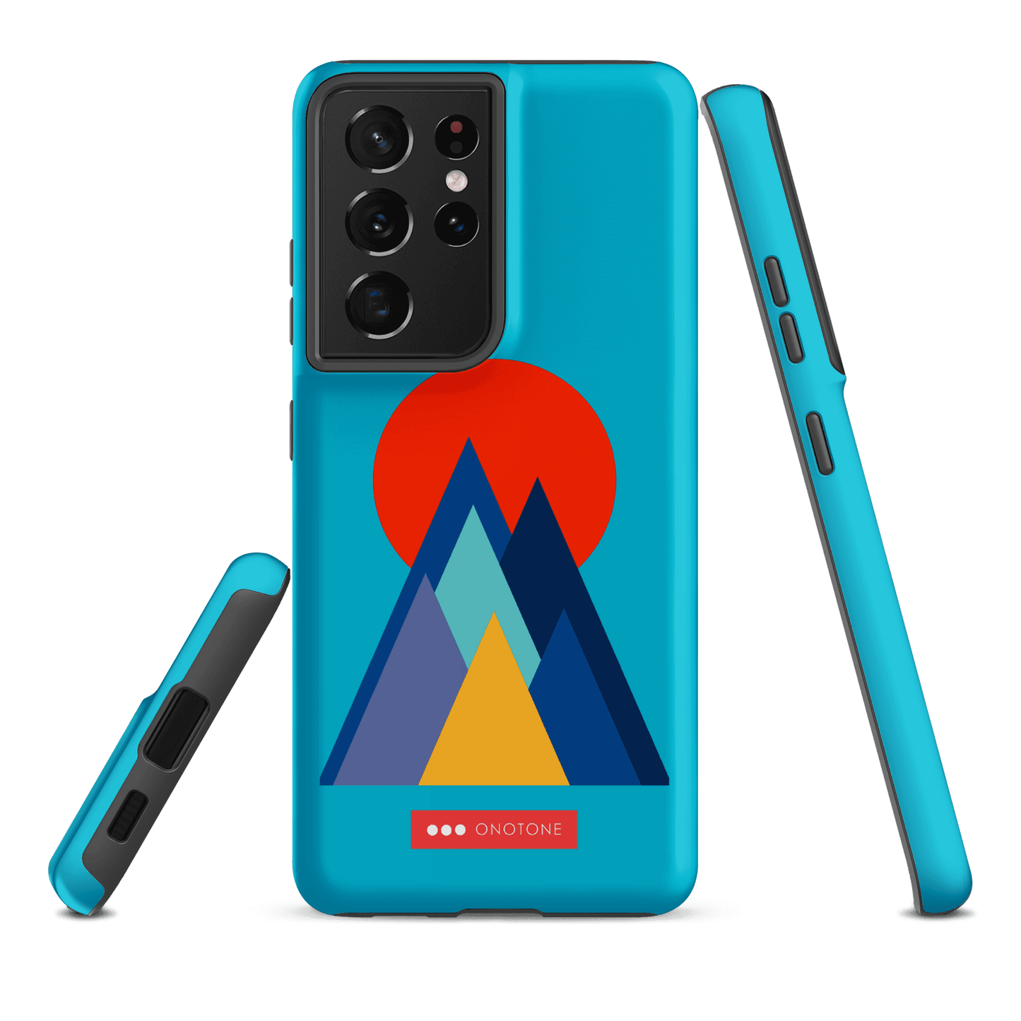 Double Layer Protection Blue Modern Samsung Galaxy Case