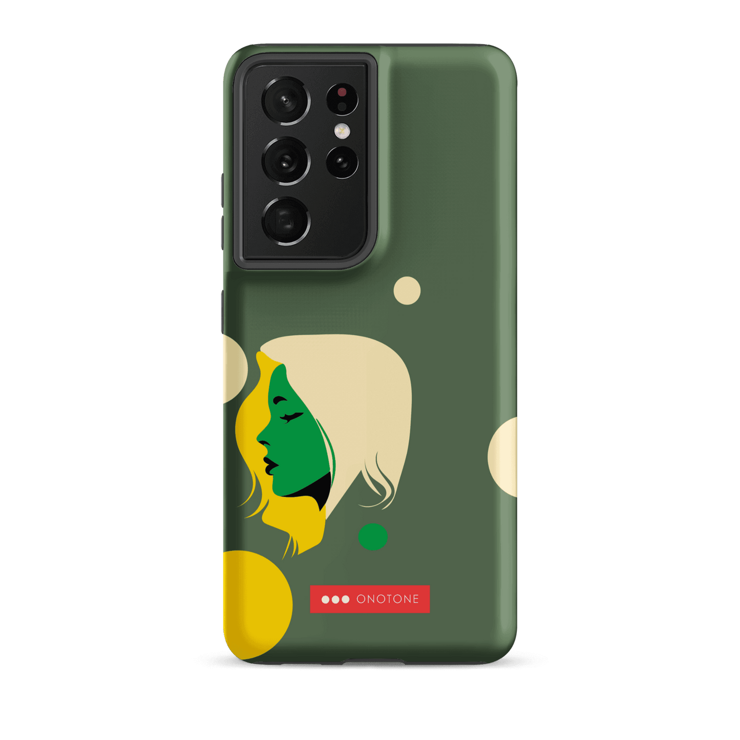 Double Layer Protection Green Modern Samsung Galaxy Case