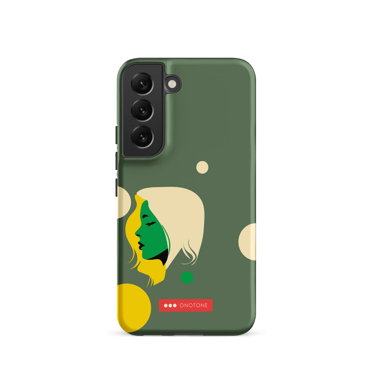Double Layer Protection Green Modern Samsung Galaxy Case