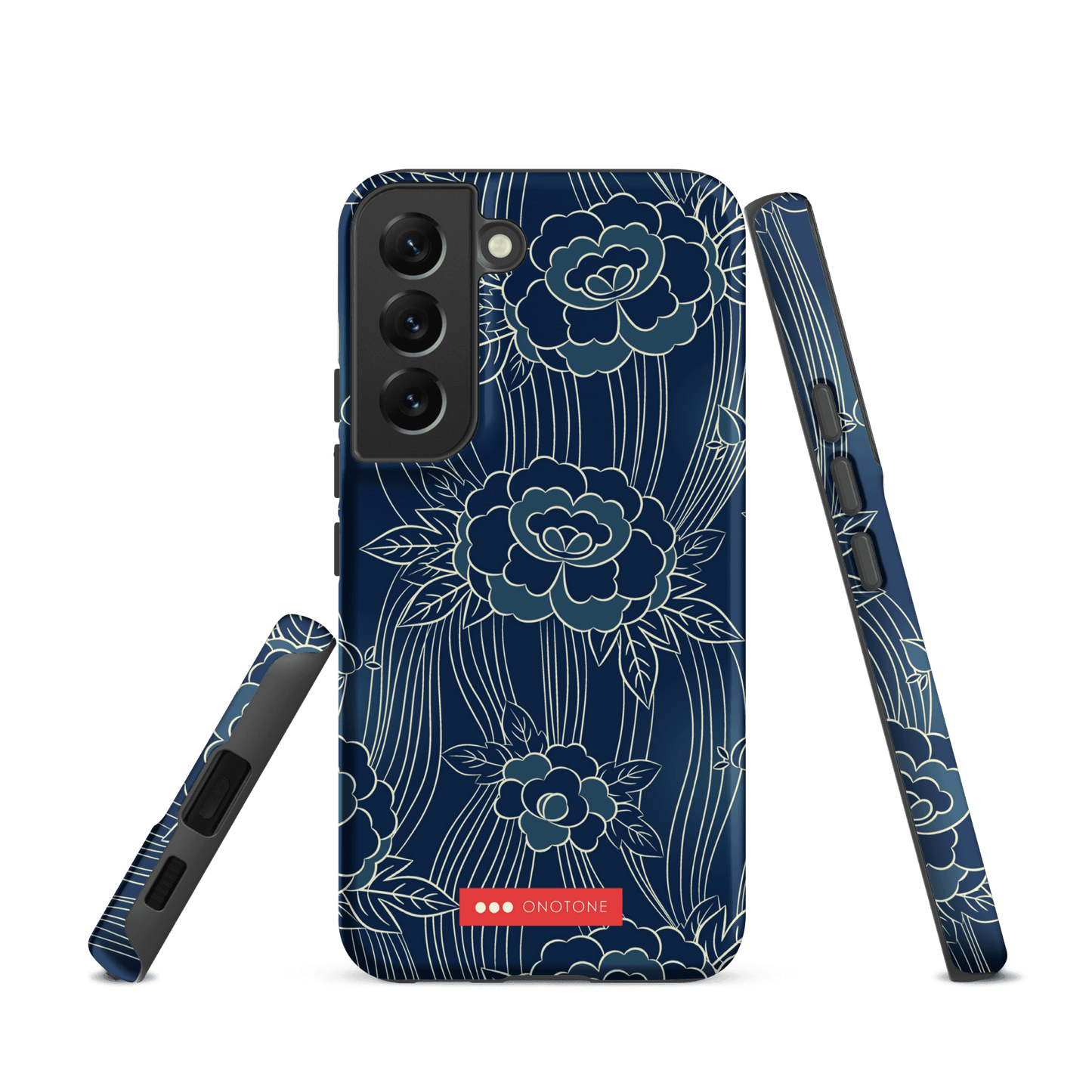 Japanese Indigo Samsung® Galaxy Phone Case Roses Pattern