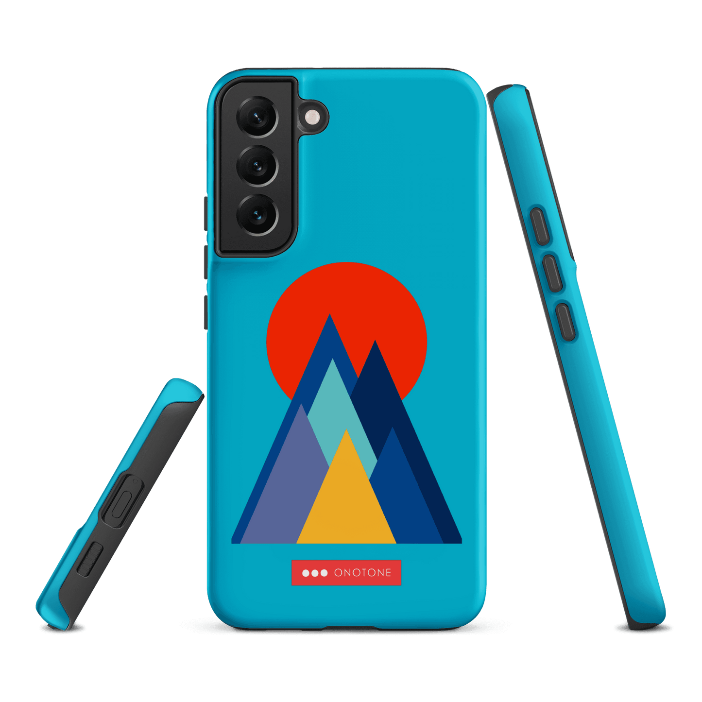 Double Layer Protection Blue Modern Samsung Galaxy Case