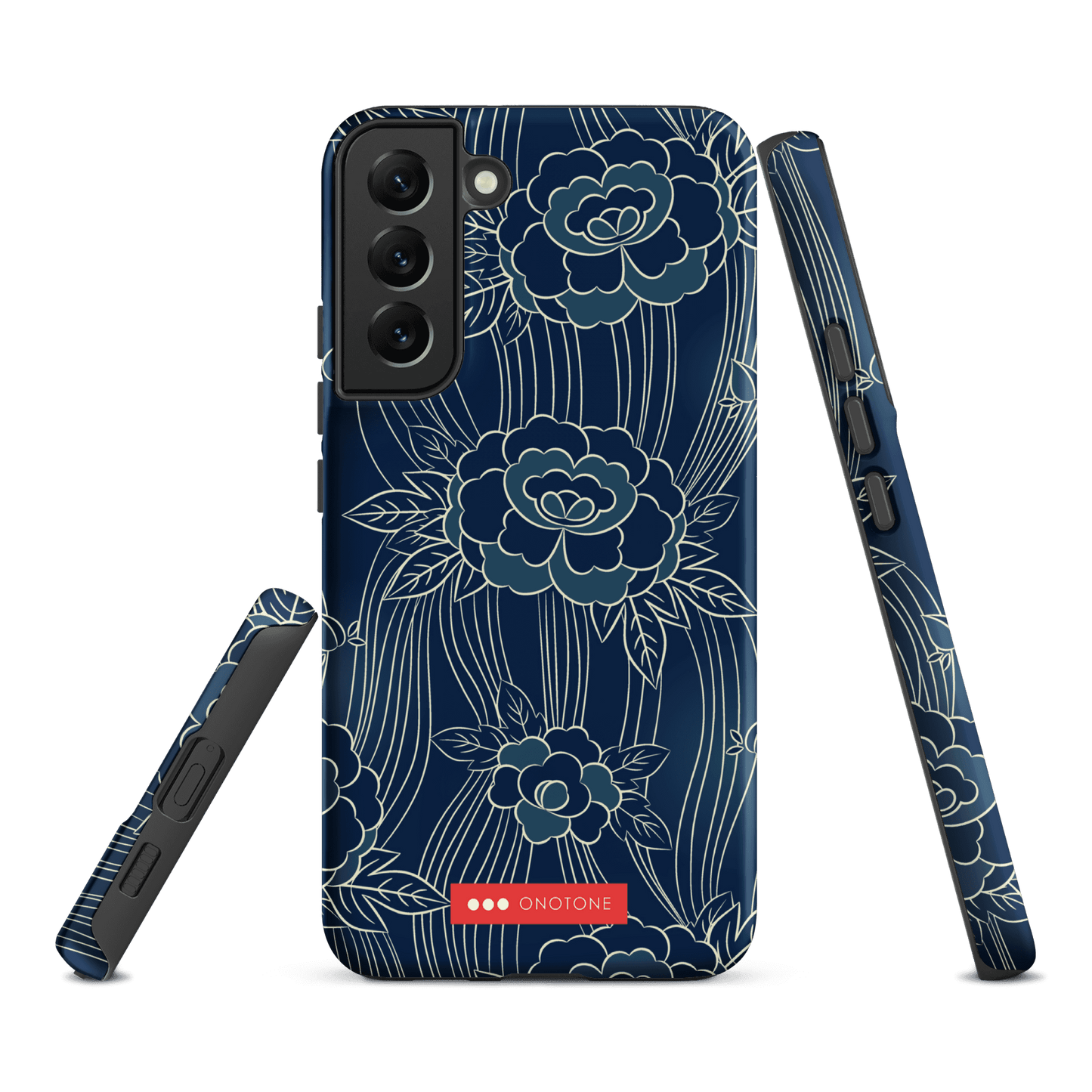 Japanese Indigo Samsung® Galaxy Phone Case Roses Pattern