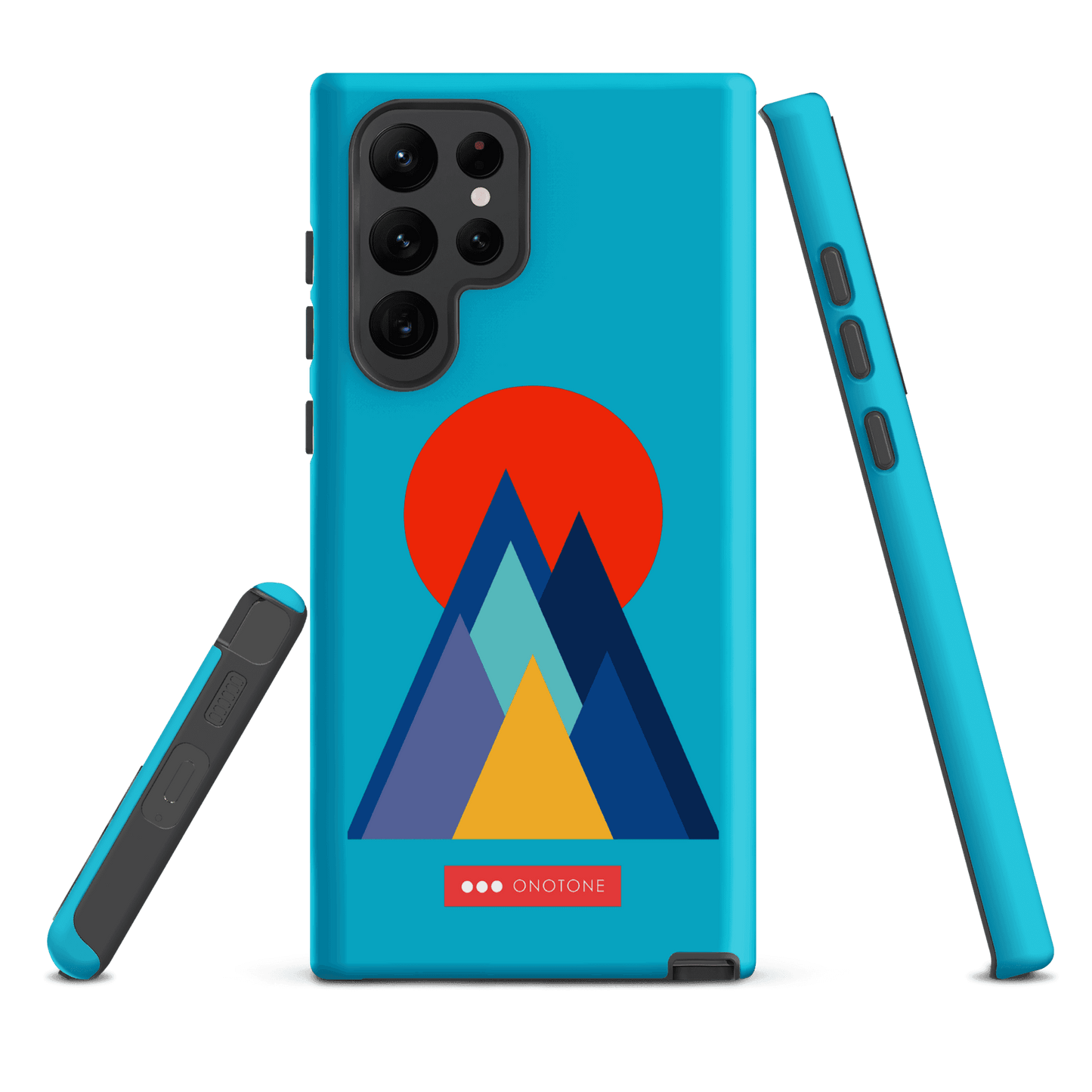 Double Layer Protection Blue Modern Samsung Galaxy Case