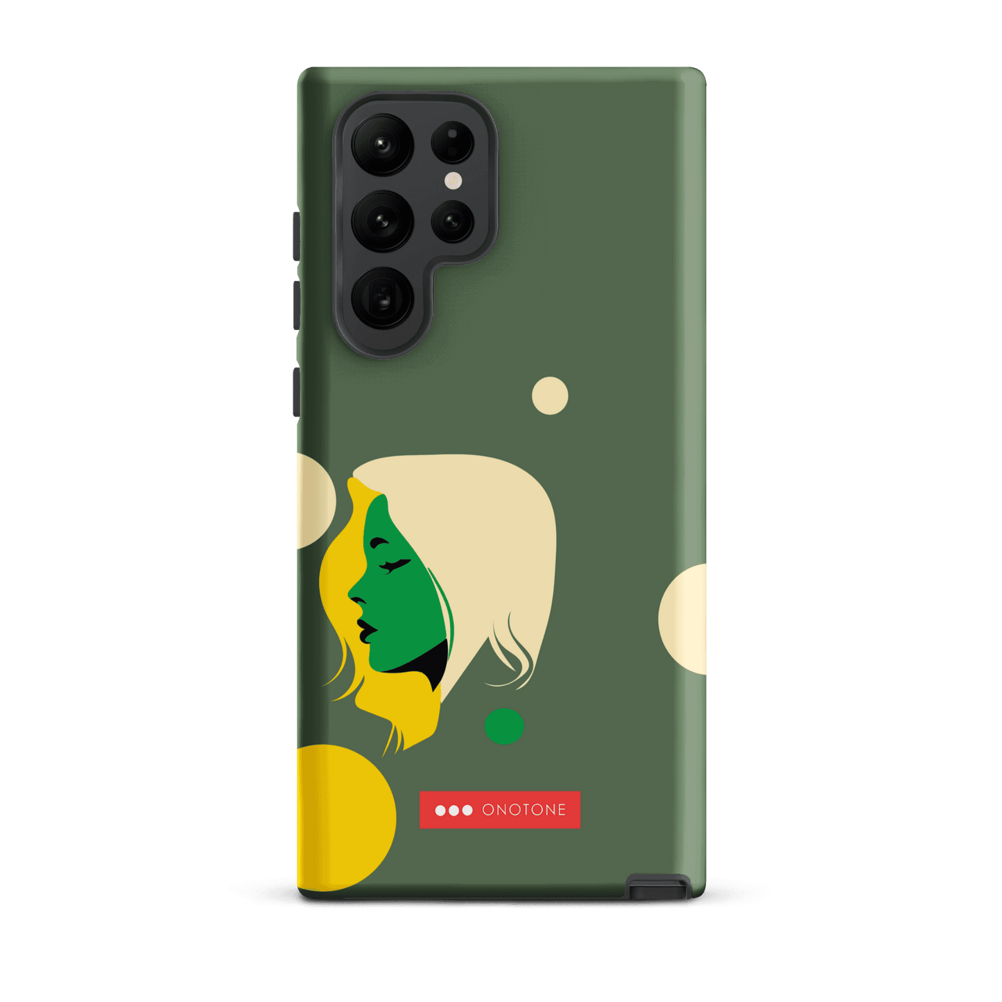 Double Layer Protection Green Modern Samsung Galaxy Case