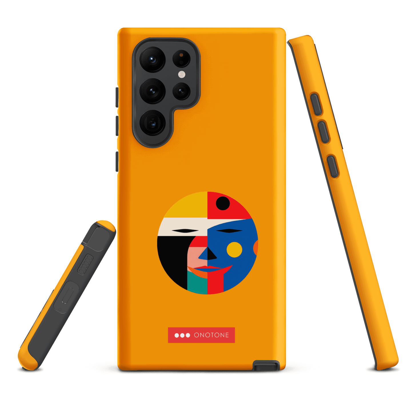 Double Layer Protection Modern Yellow Samsung Galaxy Case