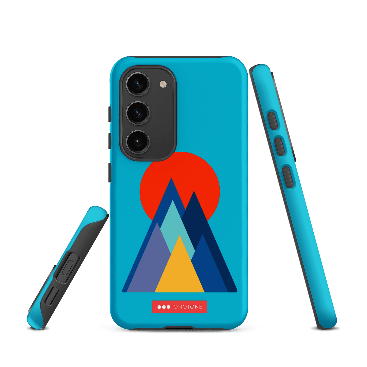 Double Layer Protection Blue Modern Samsung Galaxy Case