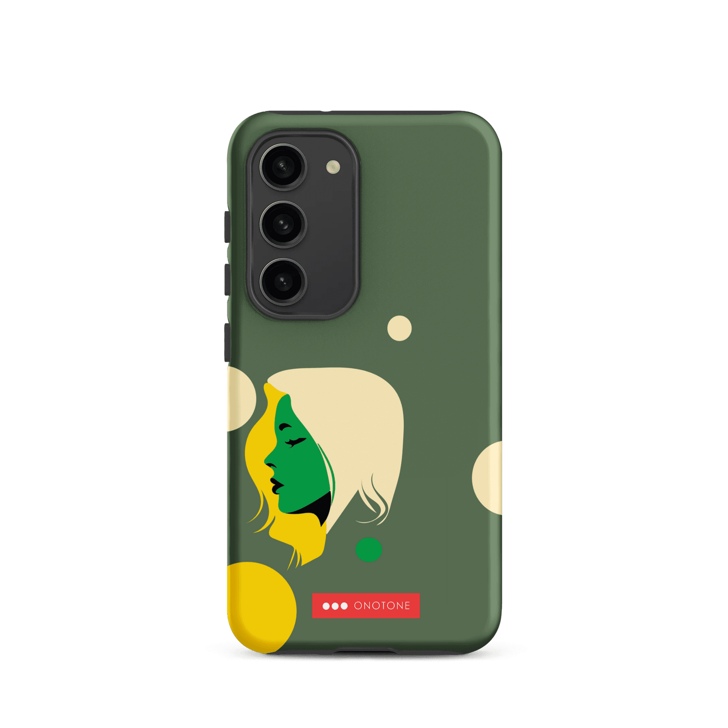 Double Layer Protection Green Modern Samsung Galaxy Case