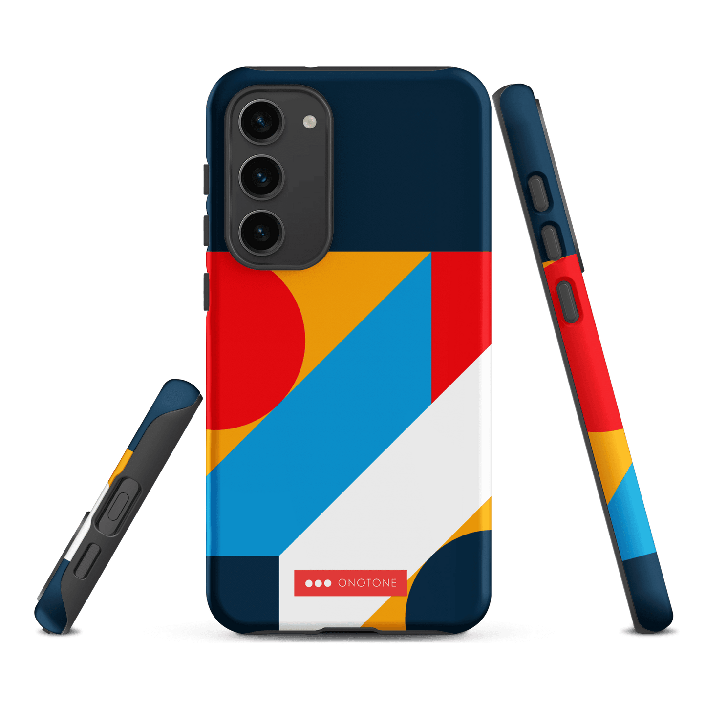 Double Layer Protection Blue Modern Art Samsung Galaxy Case